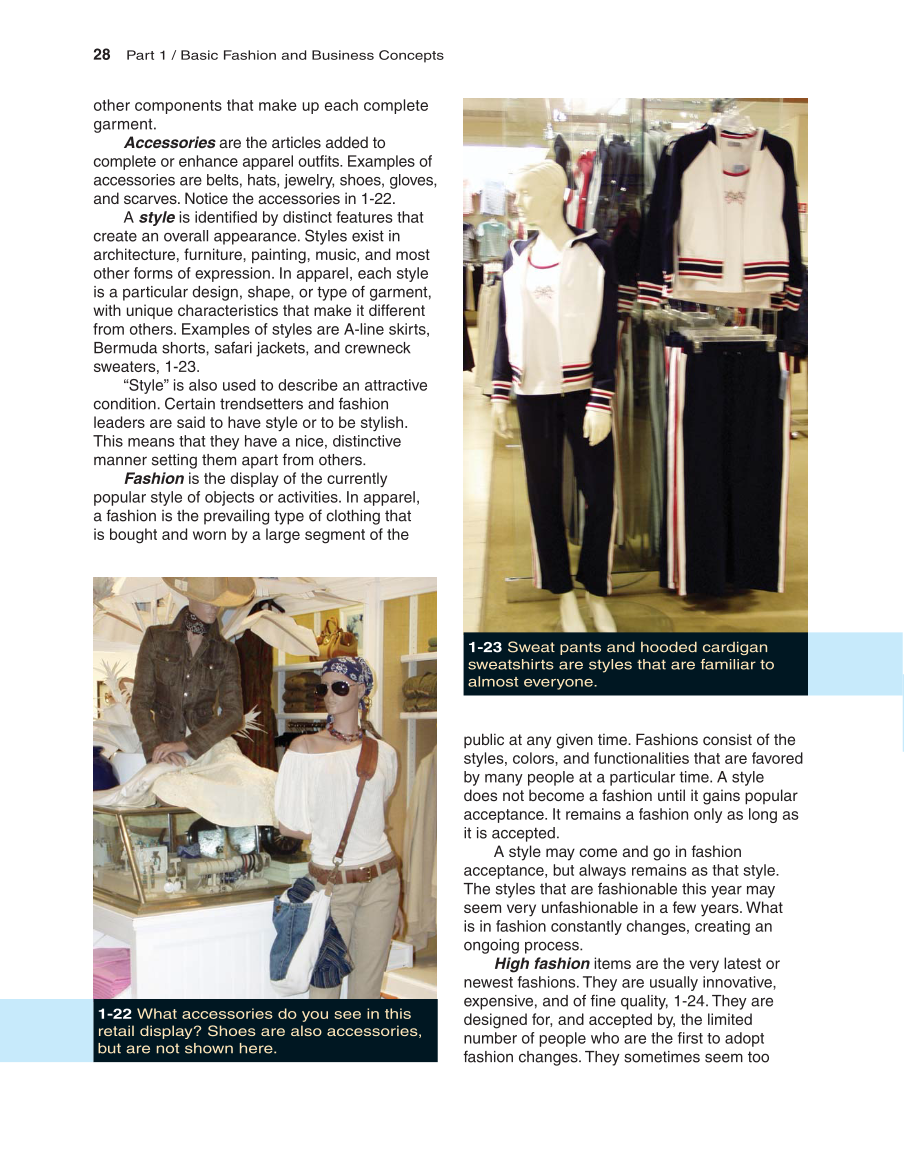 Fashion Marketing & Merchandising, 4th Edition page 28