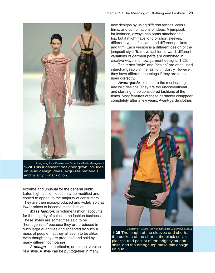 Fashion Marketing & Merchandising, 4th Edition page 29