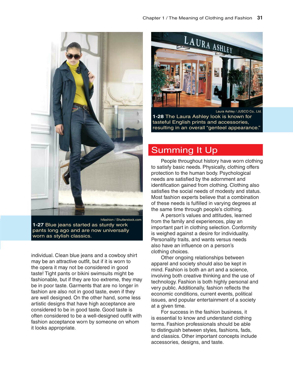 Fashion Marketing & Merchandising, 4th Edition page 31