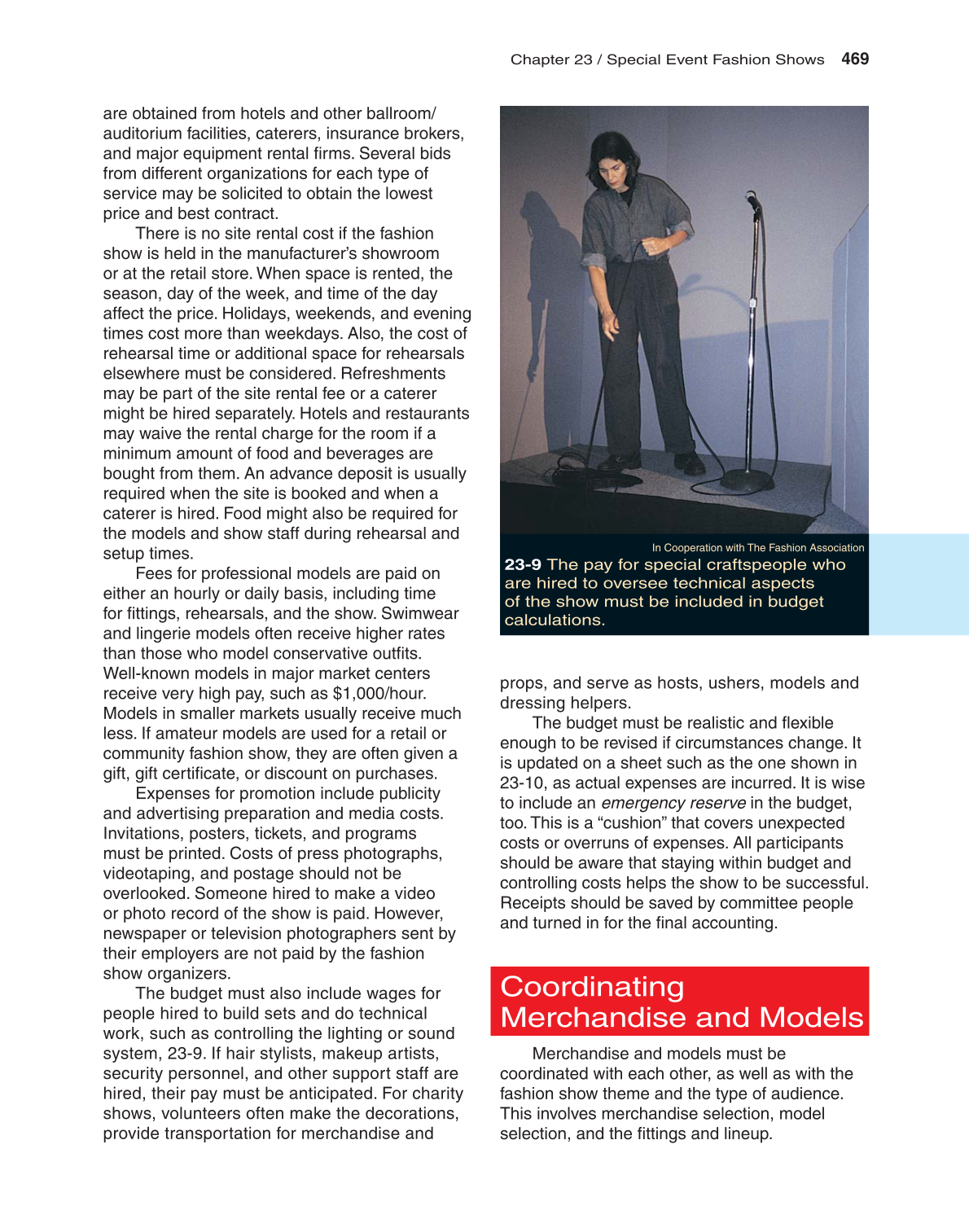 Fashion Marketing & Merchandising, 4th Edition page 469