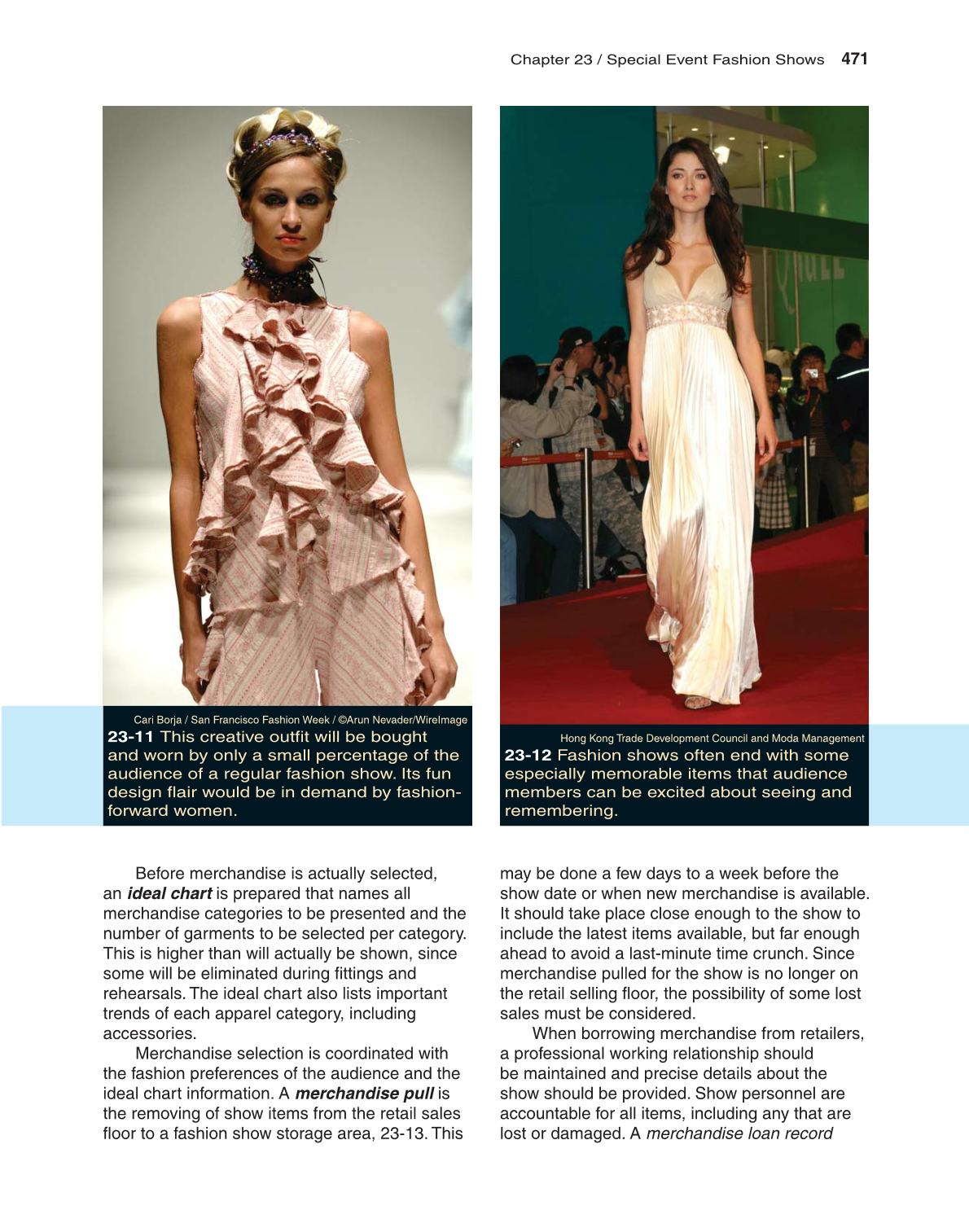 Fashion Marketing & Merchandising, 4th Edition page 471