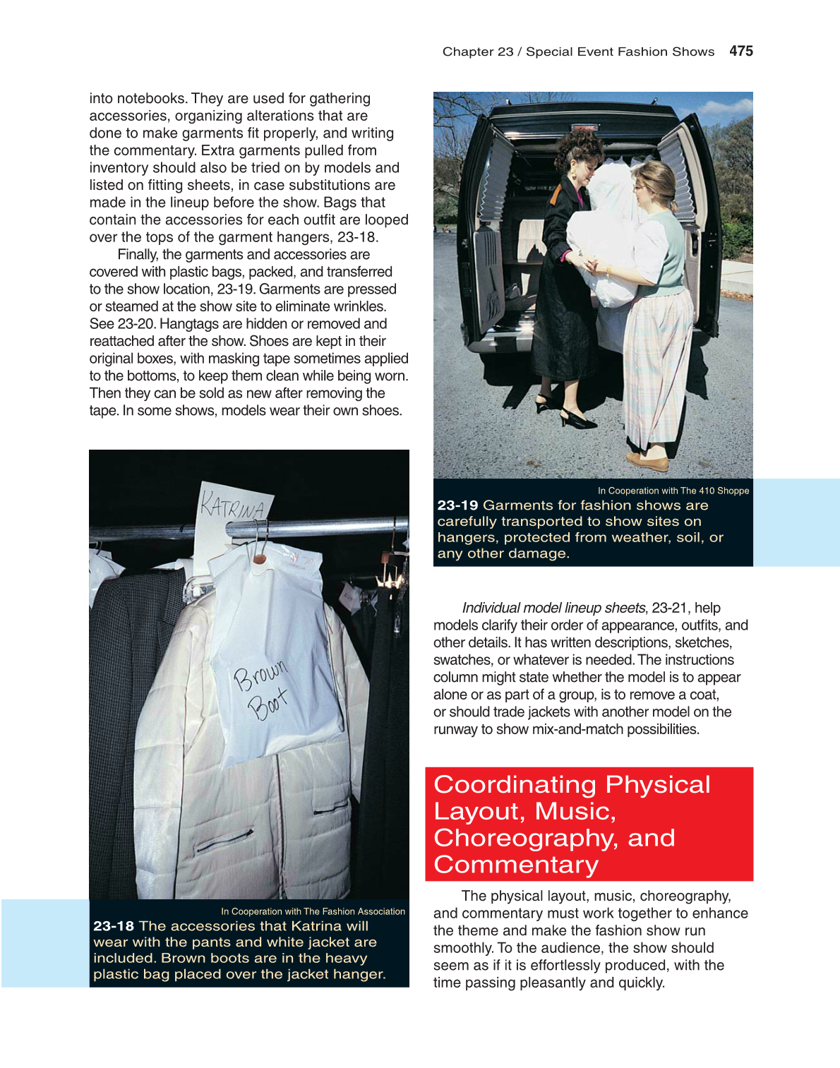 Fashion Marketing & Merchandising, 4th Edition page 475