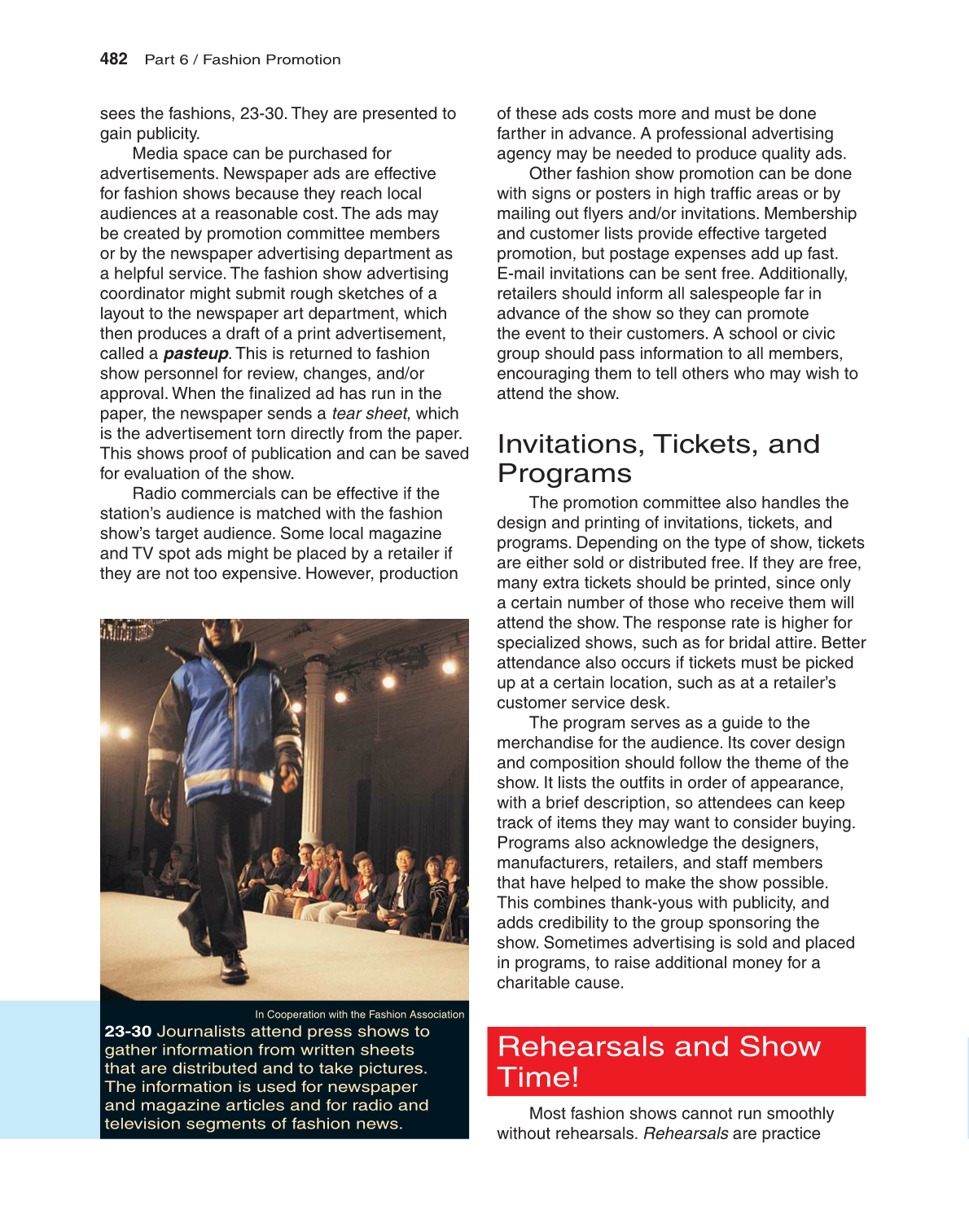 Fashion Marketing & Merchandising, 4th Edition page 482