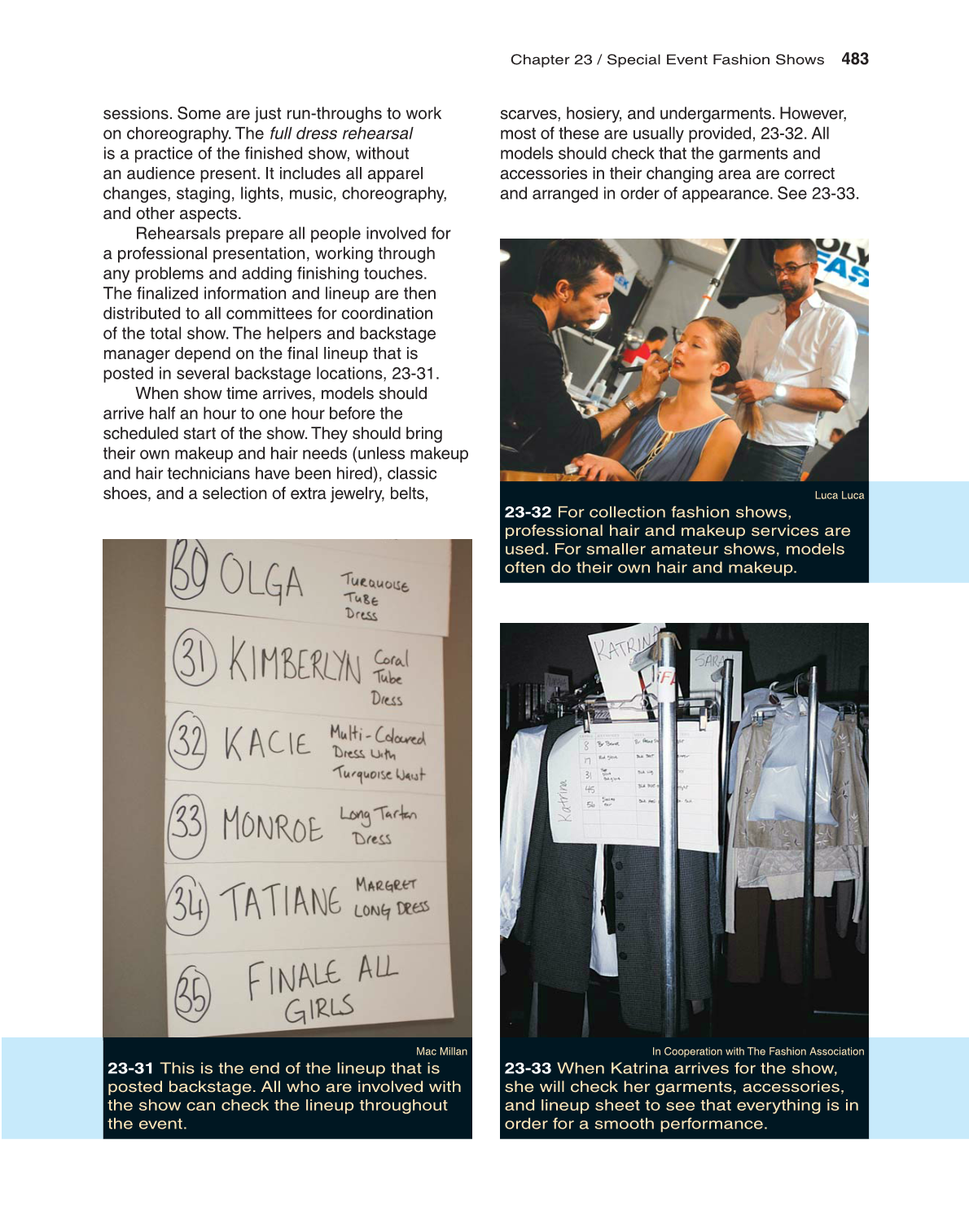 Fashion Marketing & Merchandising, 4th Edition page 483