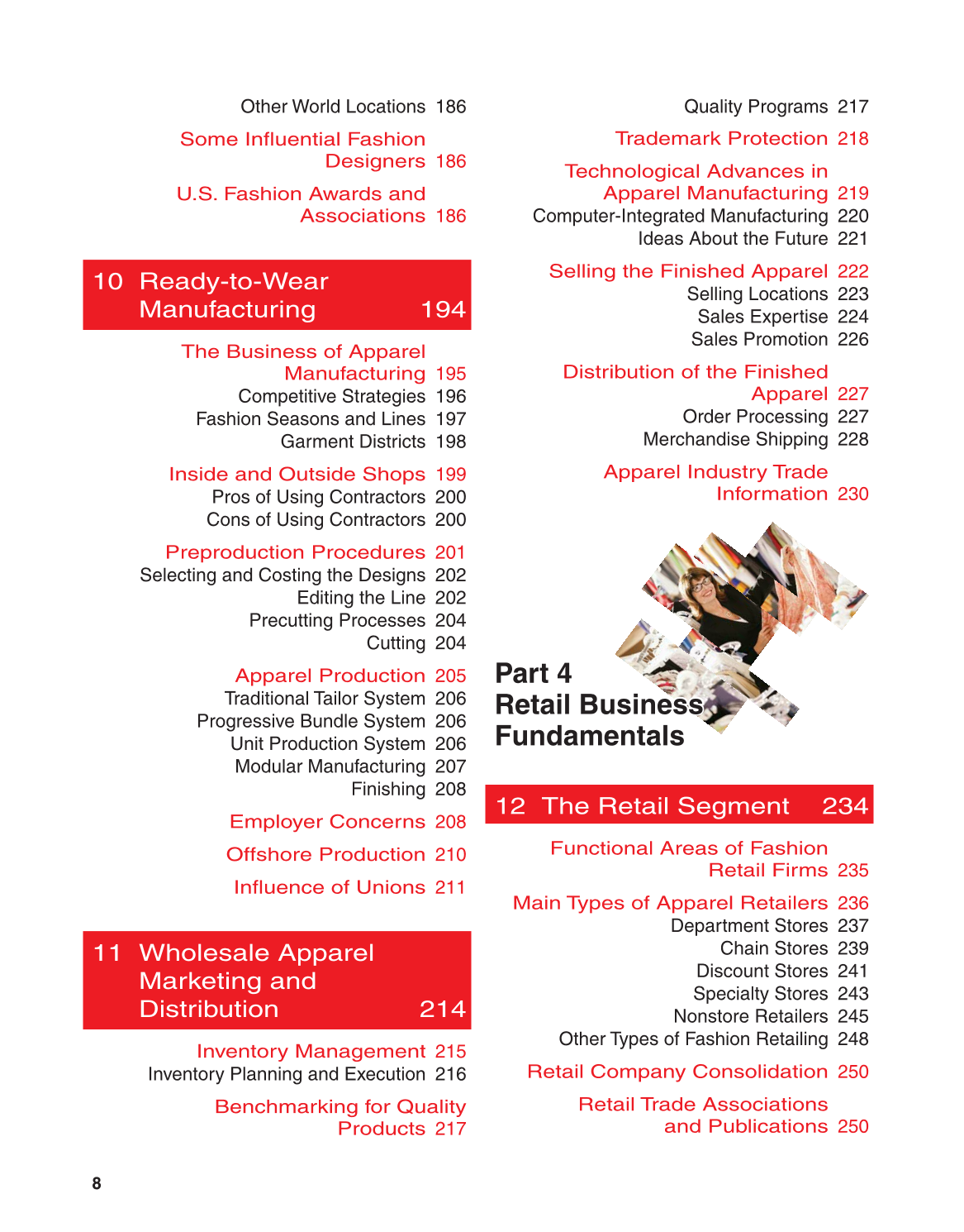 Fashion Marketing & Merchandising, 4th Edition page 8