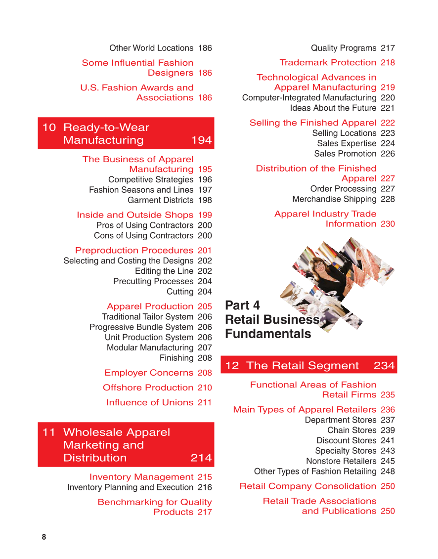 Fashion Marketing & Merchandising, 4th Edition page 8