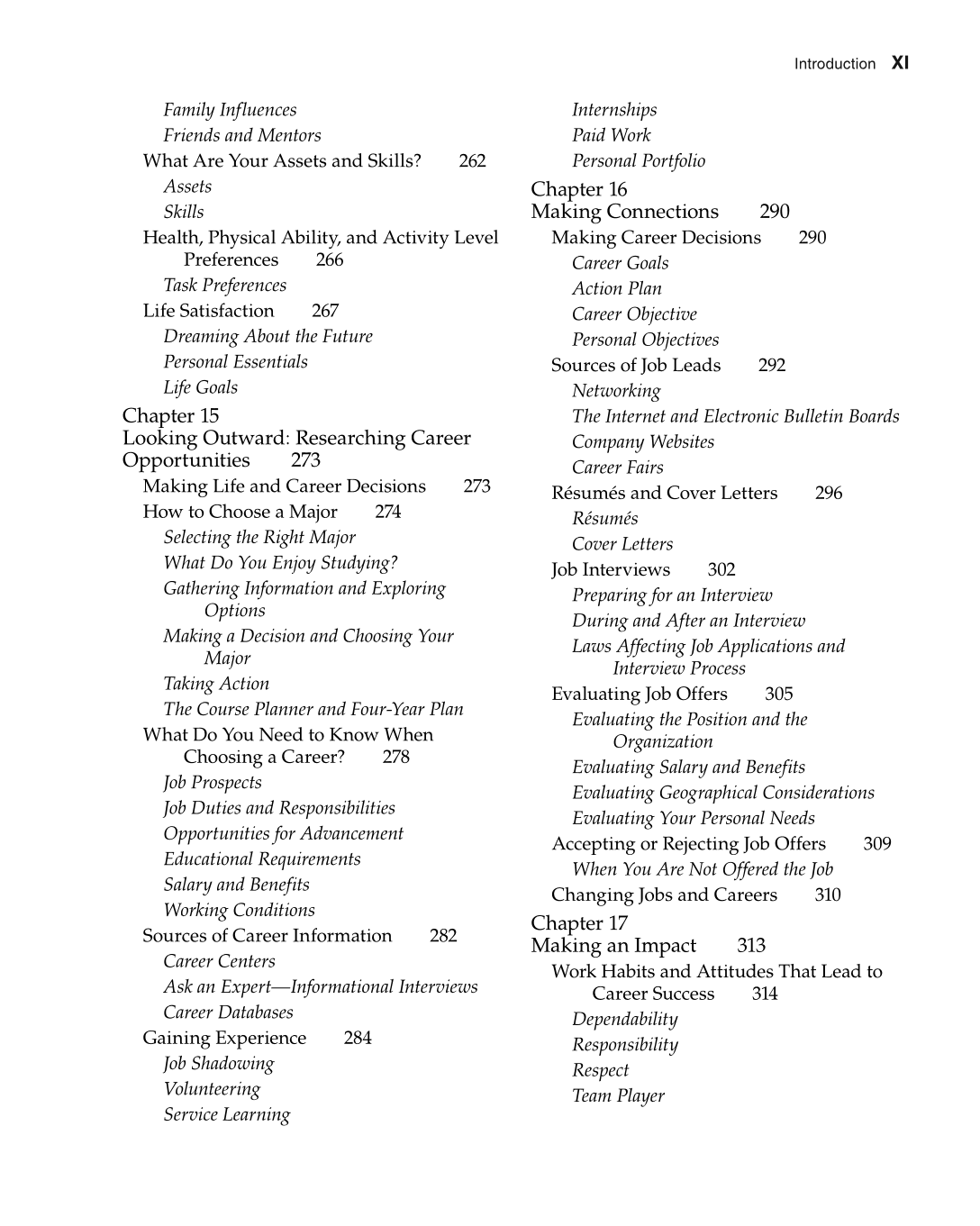 Foundations of Family and Consumer Sciences: Careers Serving Individuals, Families, and Communities, 2nd Edition page XI