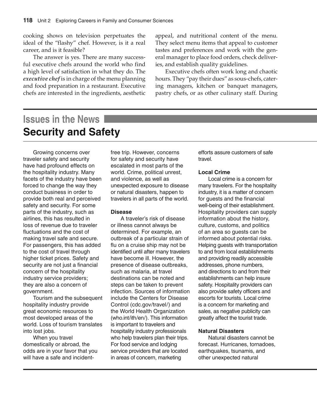 Foundations of Family and Consumer Sciences: Careers Serving Individuals, Families, and Communities, 2nd Edition page 118