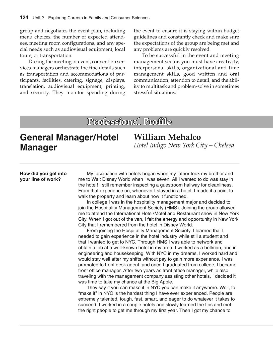 Foundations of Family and Consumer Sciences: Careers Serving Individuals, Families, and Communities, 2nd Edition page 124