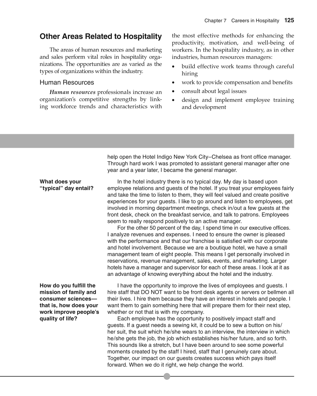 Foundations of Family and Consumer Sciences: Careers Serving Individuals, Families, and Communities, 2nd Edition page 125
