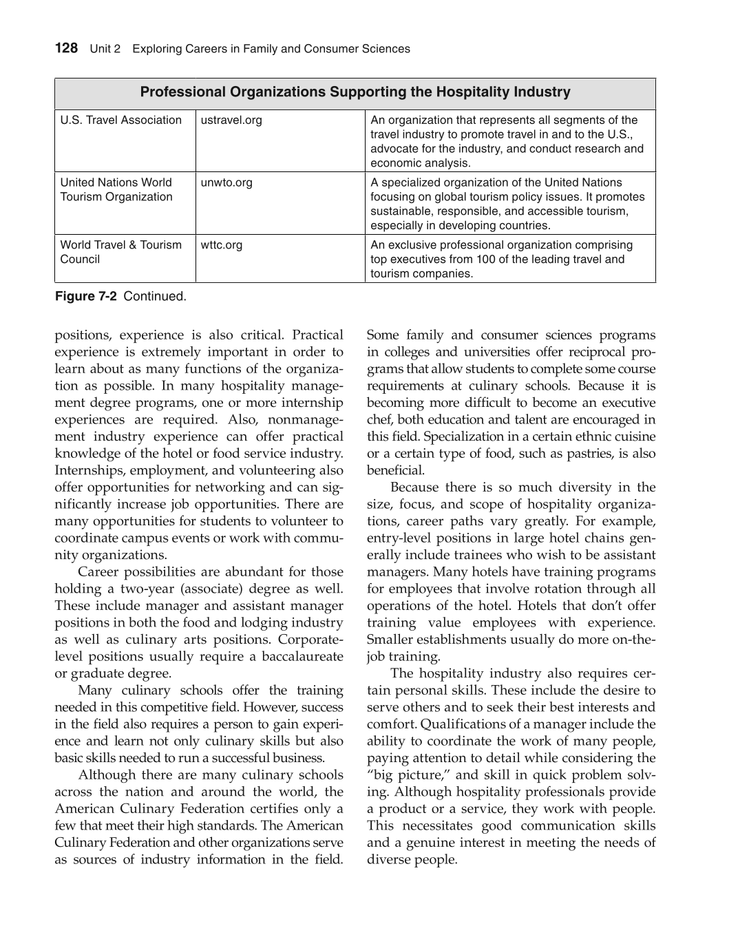 Foundations of Family and Consumer Sciences: Careers Serving Individuals, Families, and Communities, 2nd Edition page 128