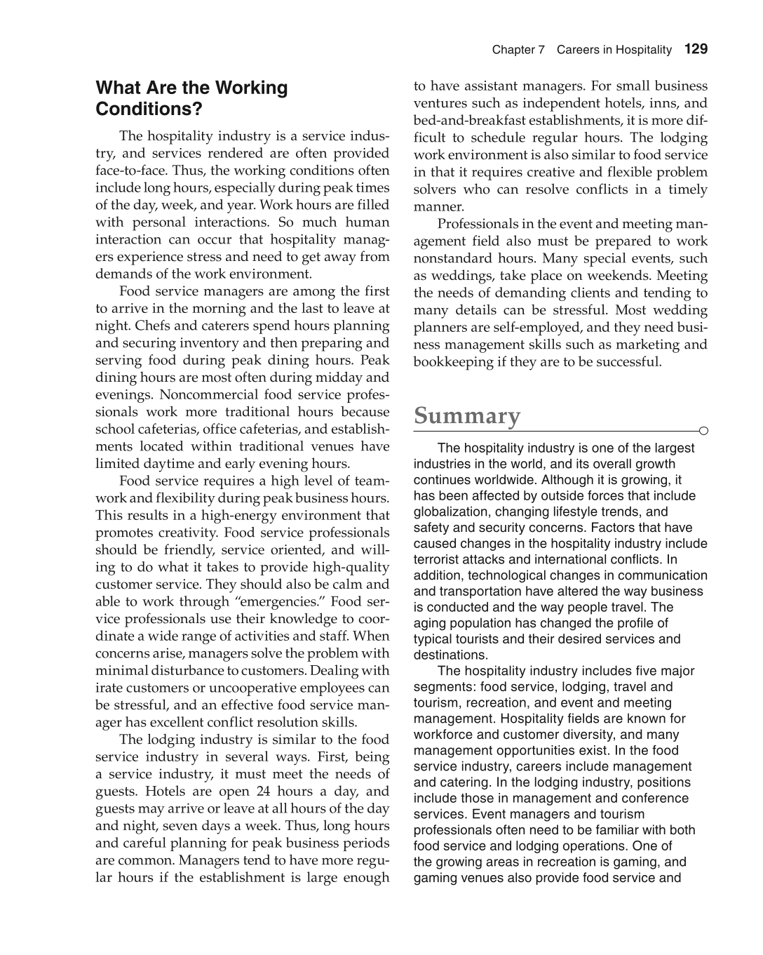 Foundations of Family and Consumer Sciences: Careers Serving Individuals, Families, and Communities, 2nd Edition page 129