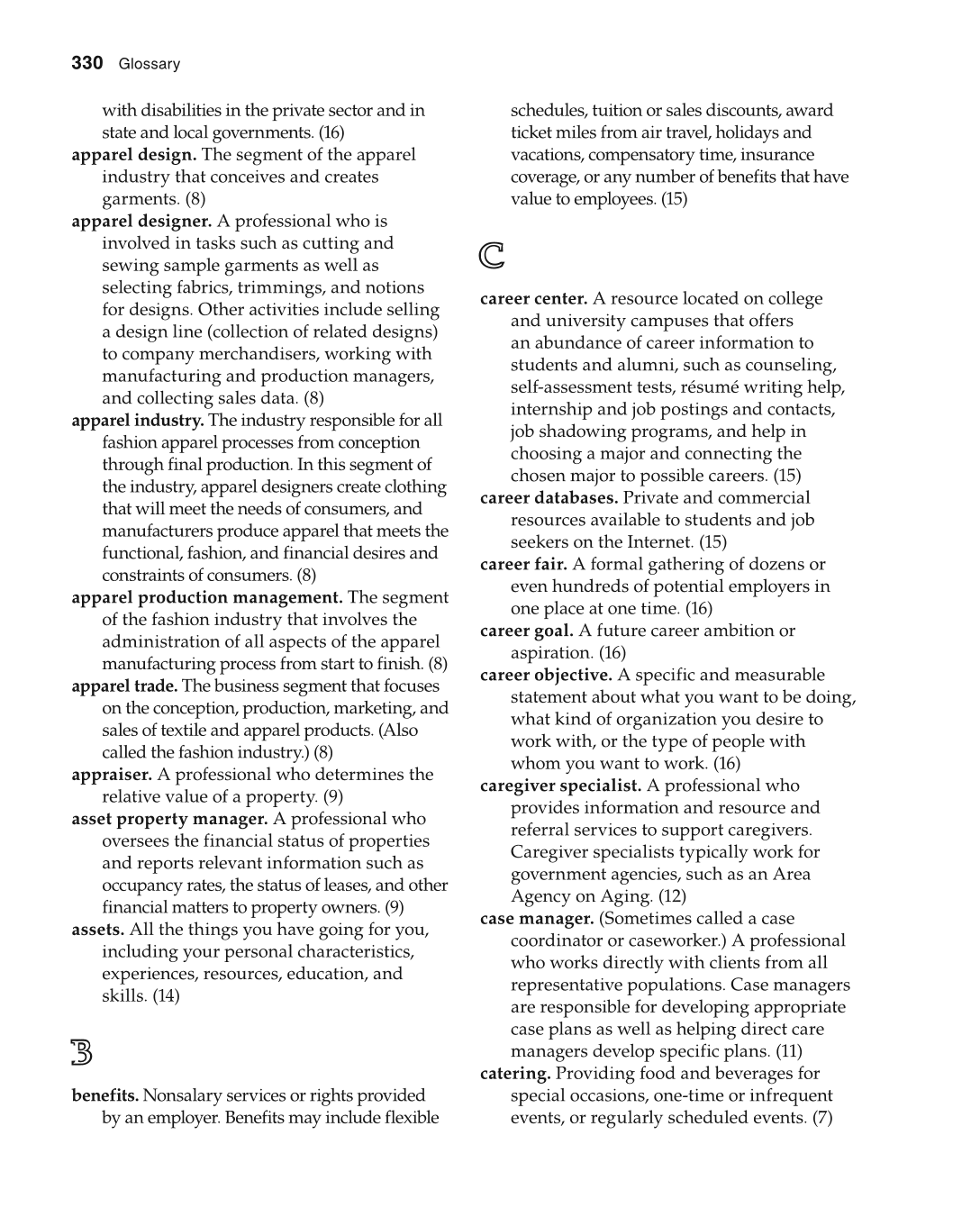Foundations of Family and Consumer Sciences: Careers Serving Individuals, Families, and Communities, 2nd Edition page 330