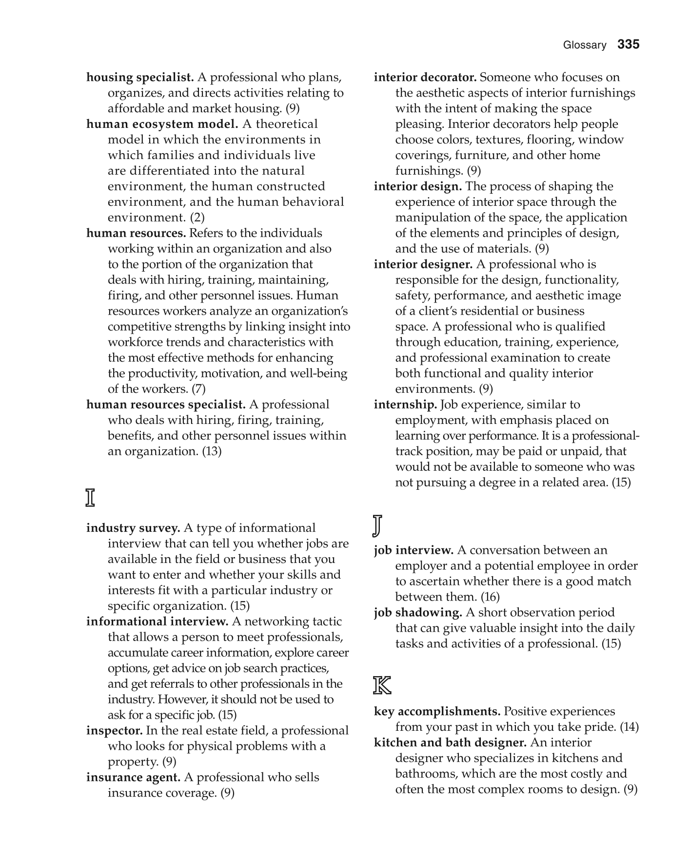 Foundations of Family and Consumer Sciences: Careers Serving Individuals, Families, and Communities, 2nd Edition page 335