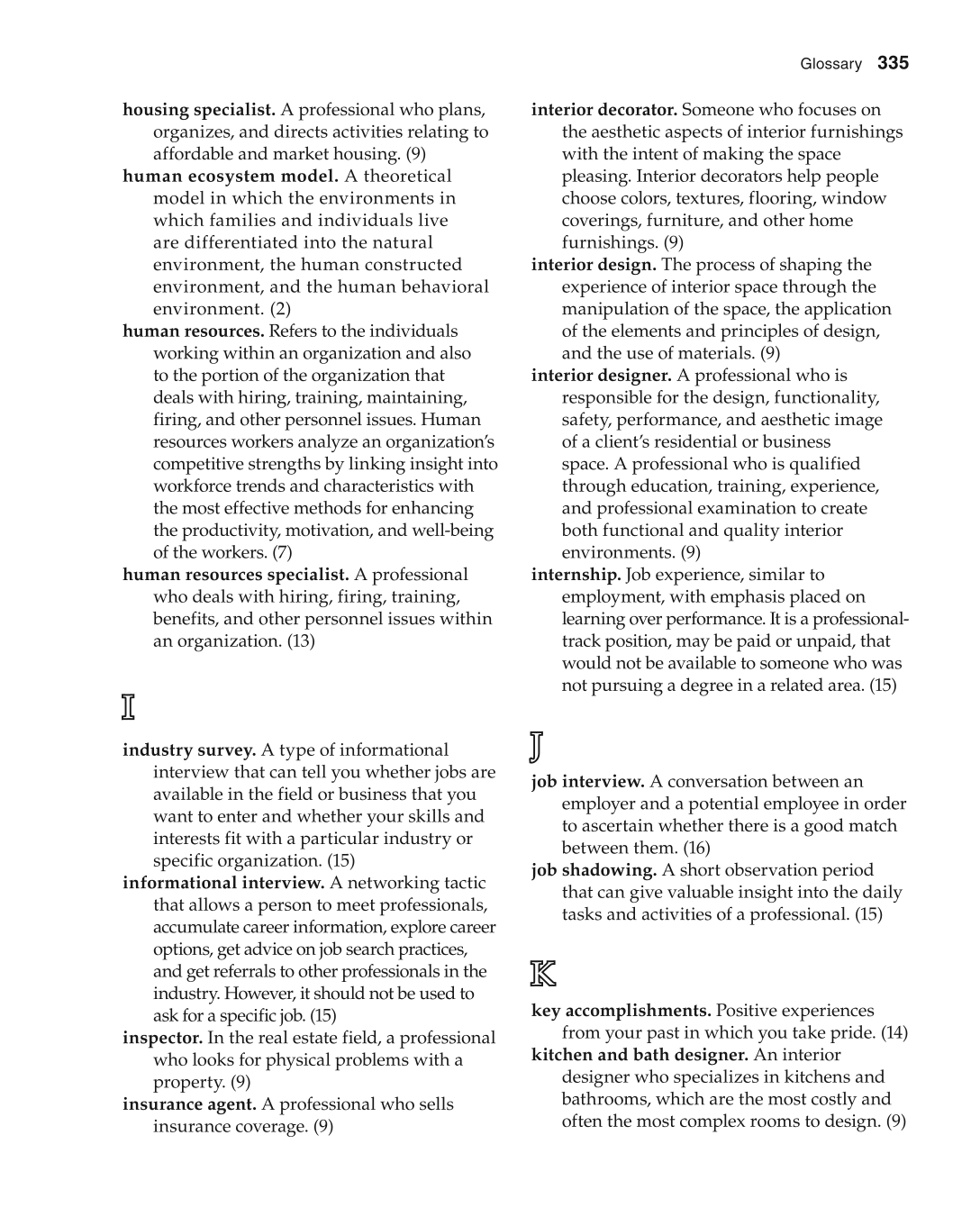 Foundations of Family and Consumer Sciences: Careers Serving Individuals, Families, and Communities, 2nd Edition page 335
