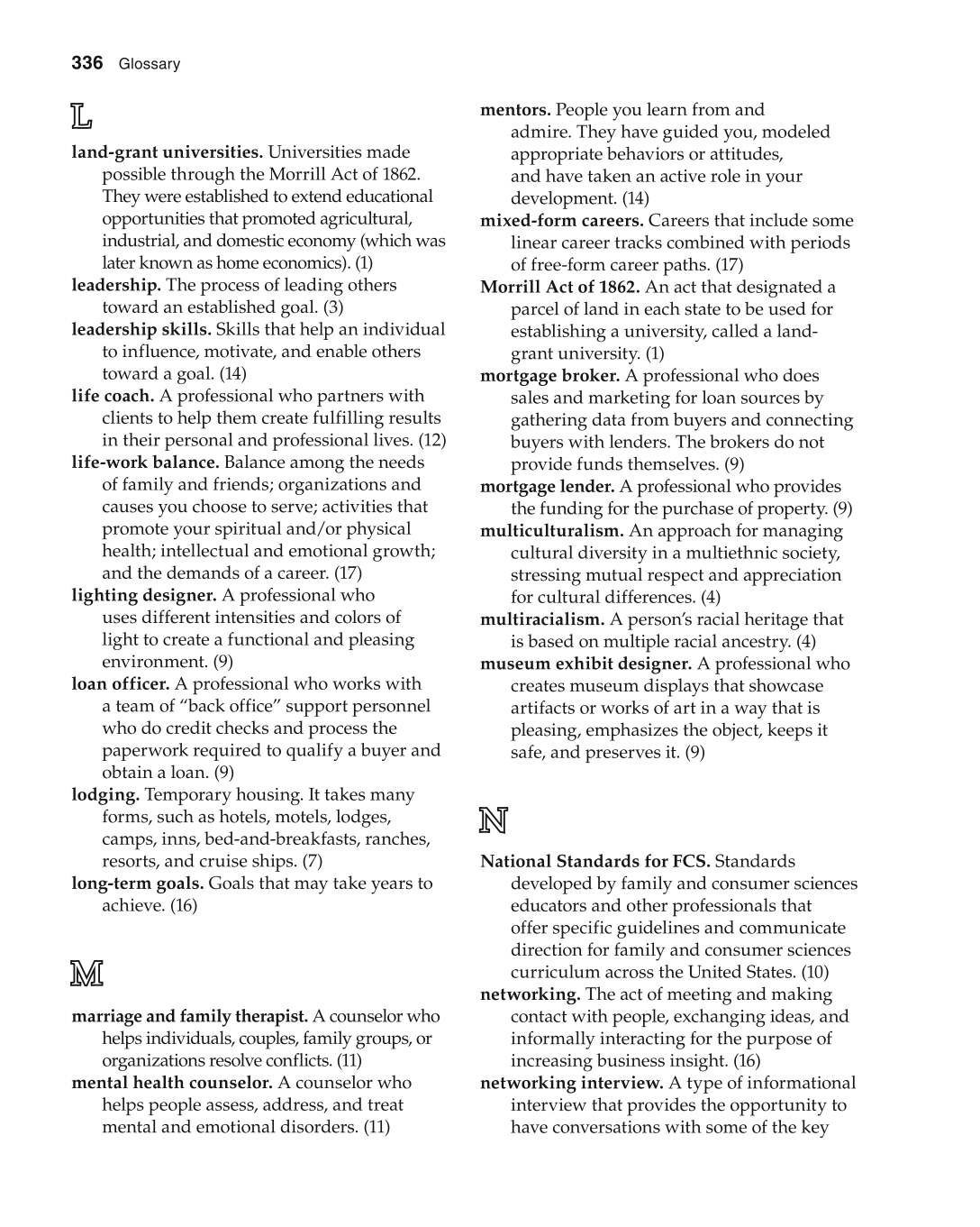 Foundations of Family and Consumer Sciences: Careers Serving Individuals, Families, and Communities, 2nd Edition page 336