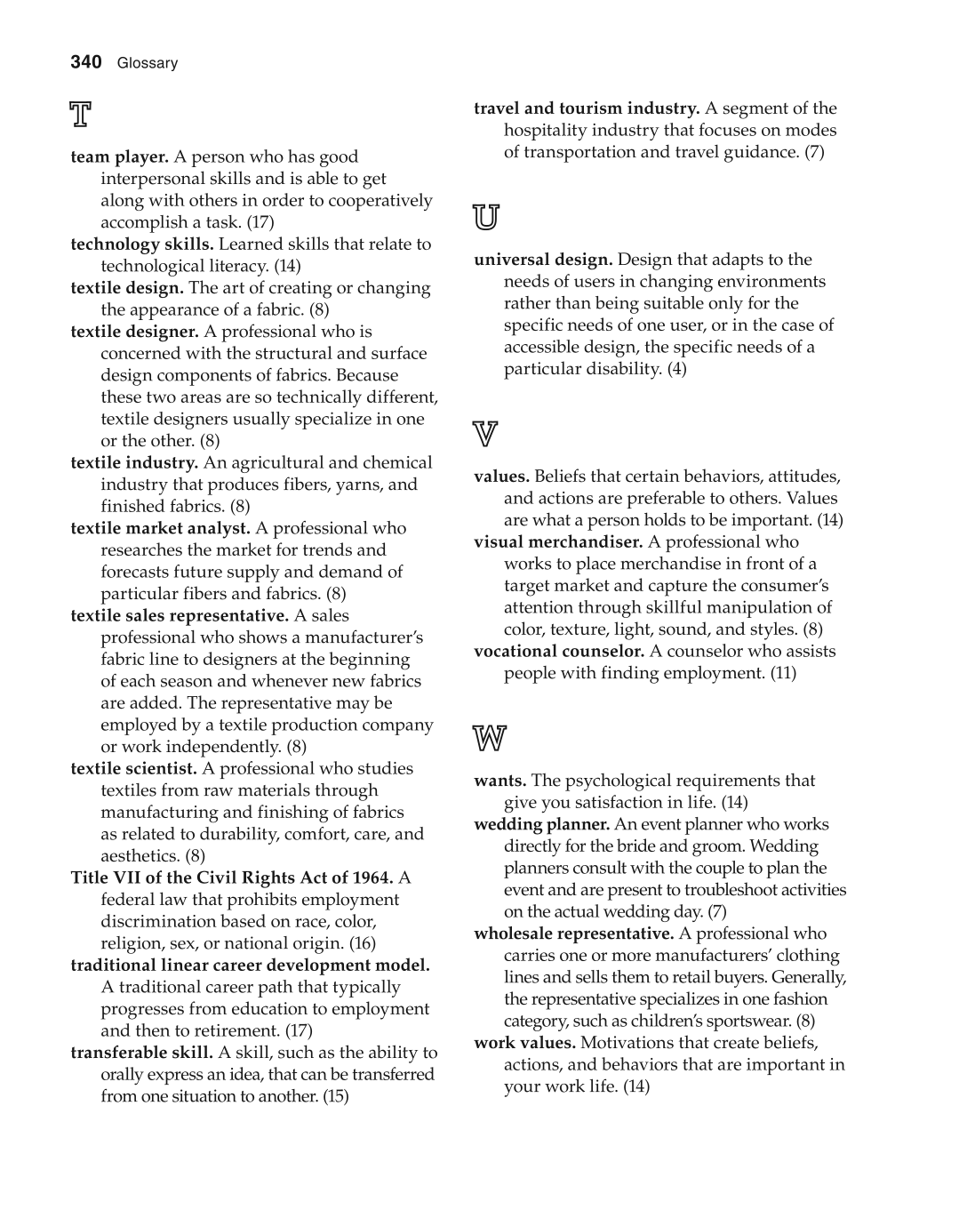Foundations of Family and Consumer Sciences: Careers Serving Individuals, Families, and Communities, 2nd Edition page 340