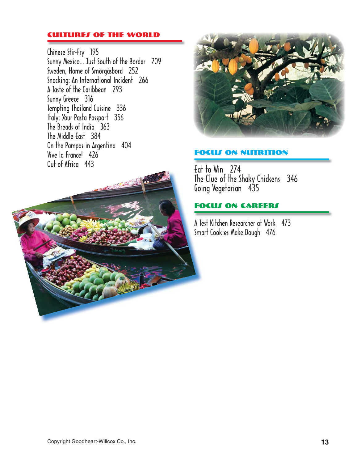 Adventures in Food and Nutrition!, 5th Edition page 13