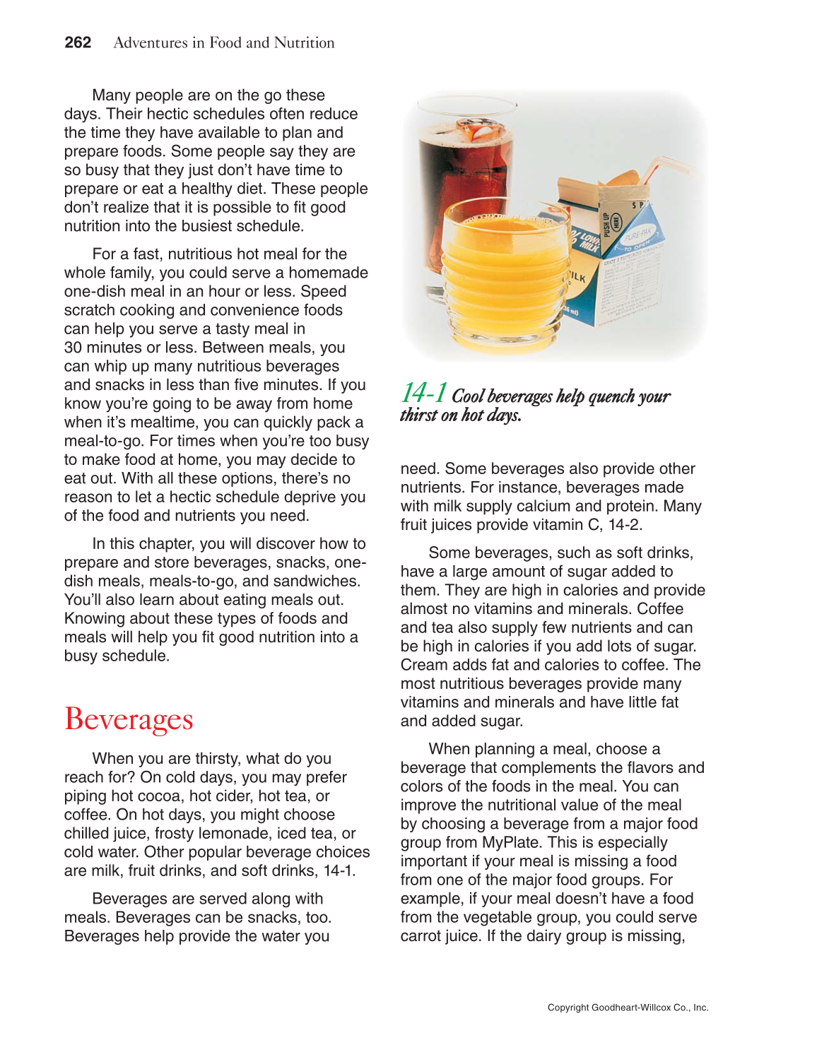Adventures in Food and Nutrition!, 5th Edition page 262