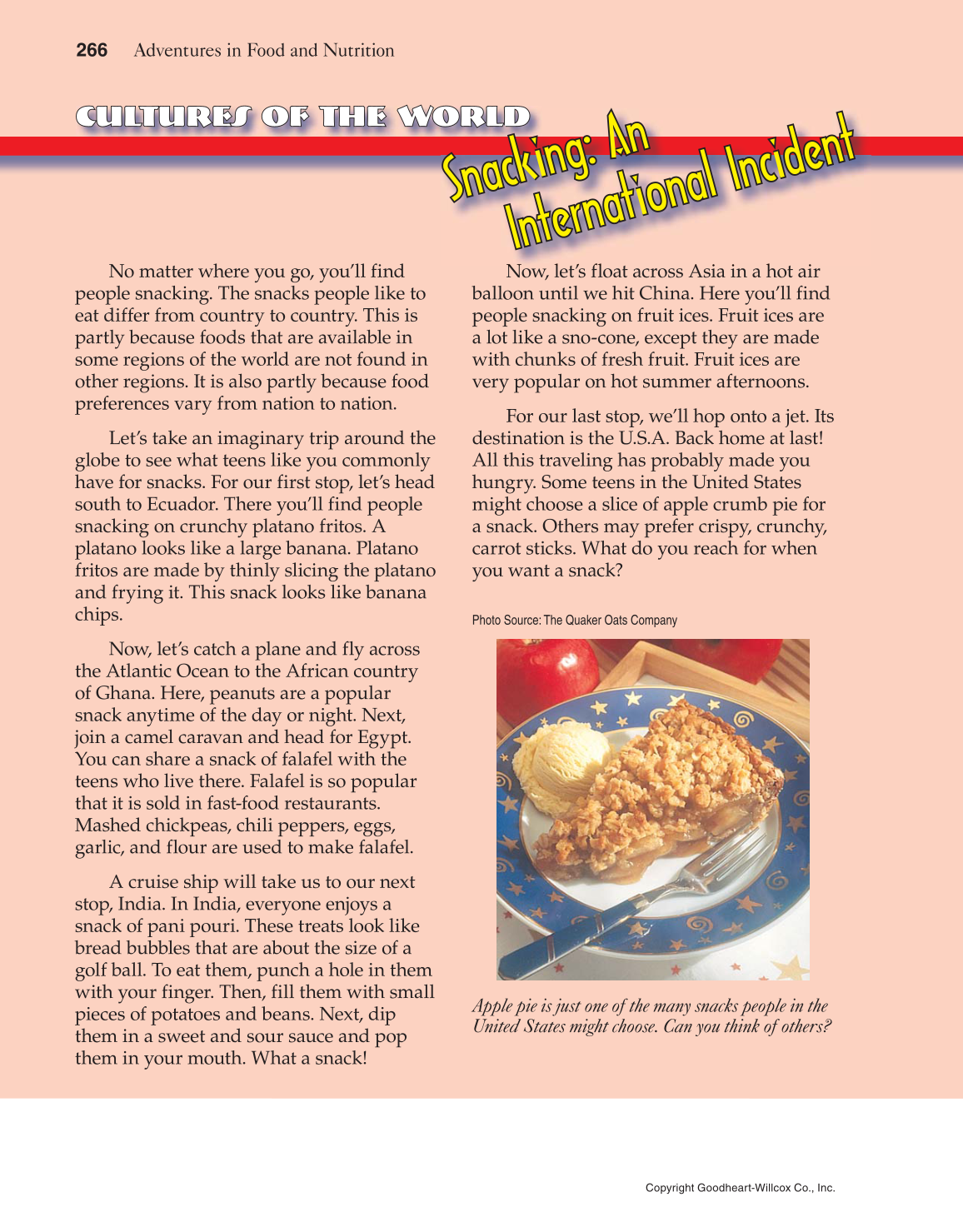 Adventures in Food and Nutrition!, 5th Edition page 266