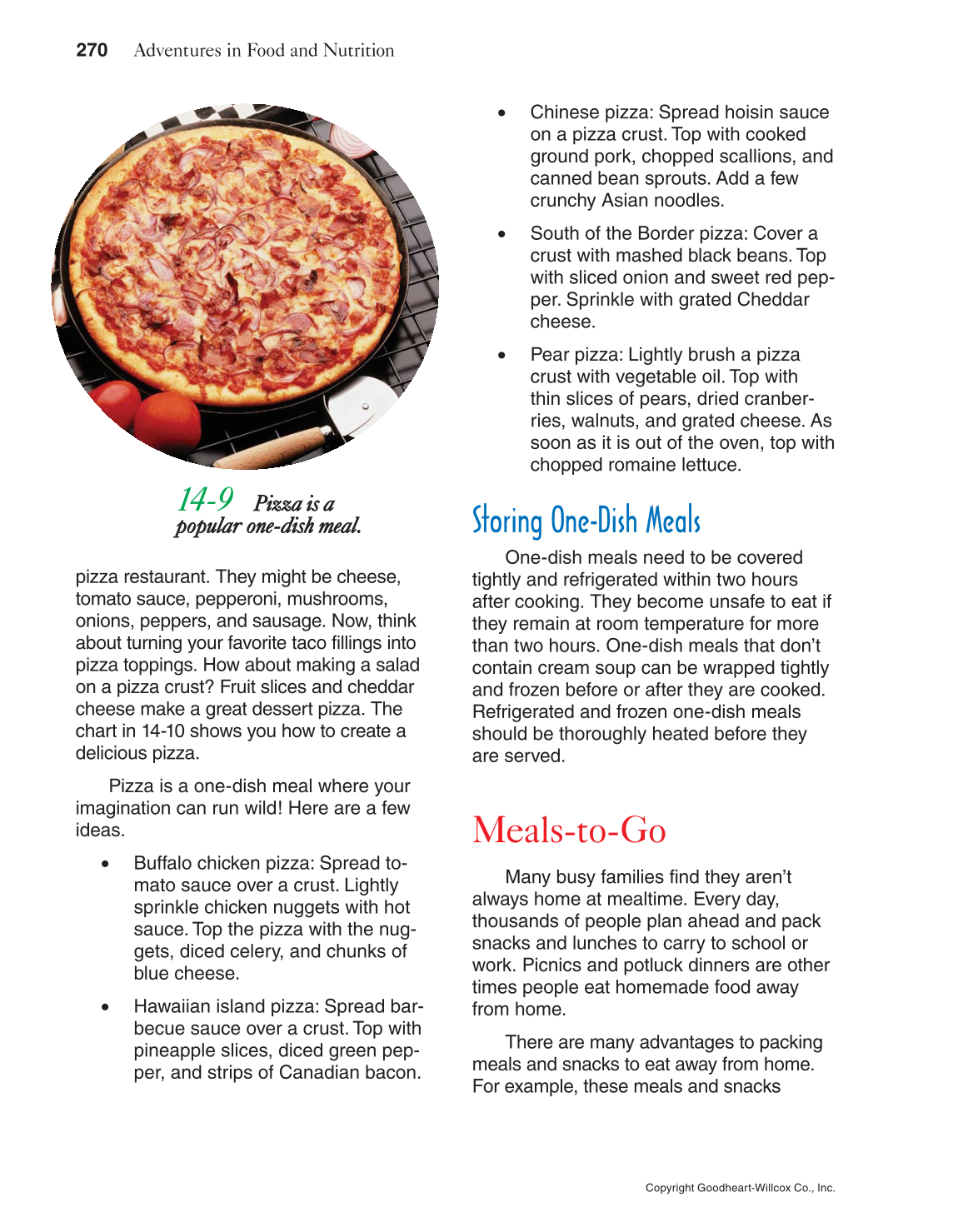 Adventures in Food and Nutrition!, 5th Edition page 270