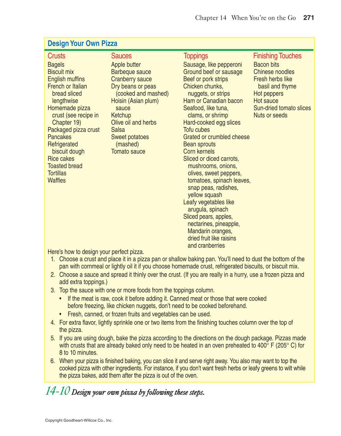 Adventures in Food and Nutrition!, 5th Edition page 271