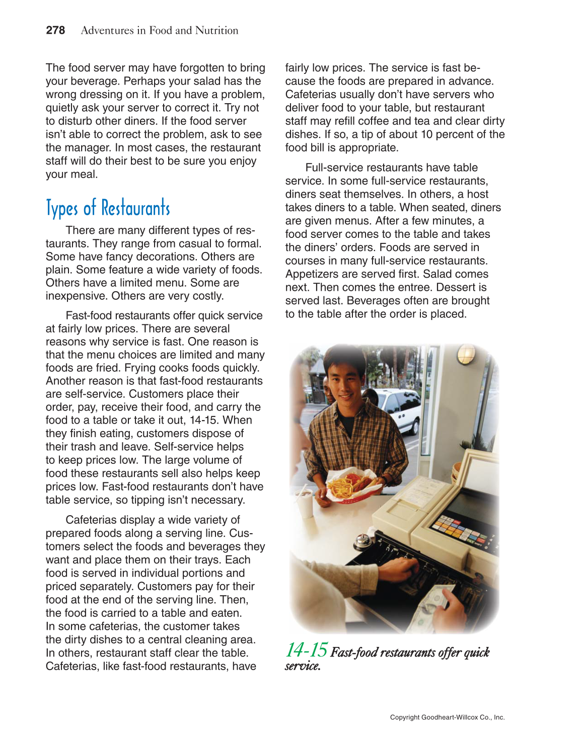 Adventures in Food and Nutrition!, 5th Edition page 278