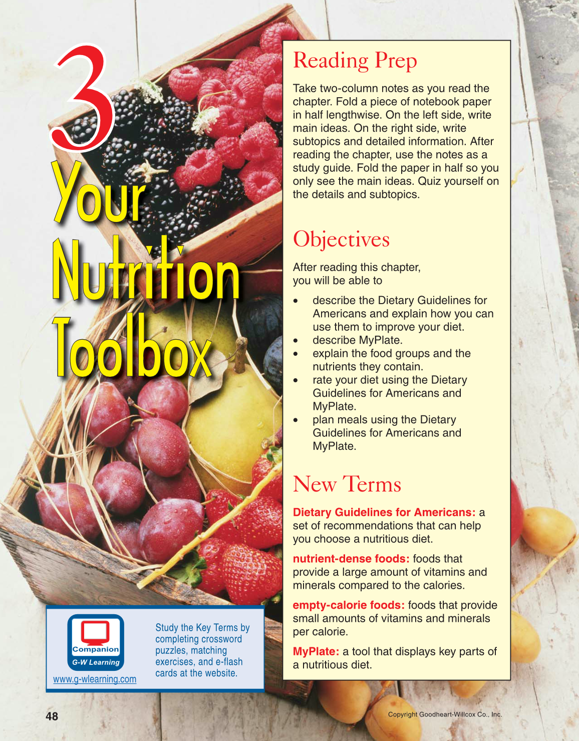 Adventures in Food and Nutrition!, 5th Edition page 48