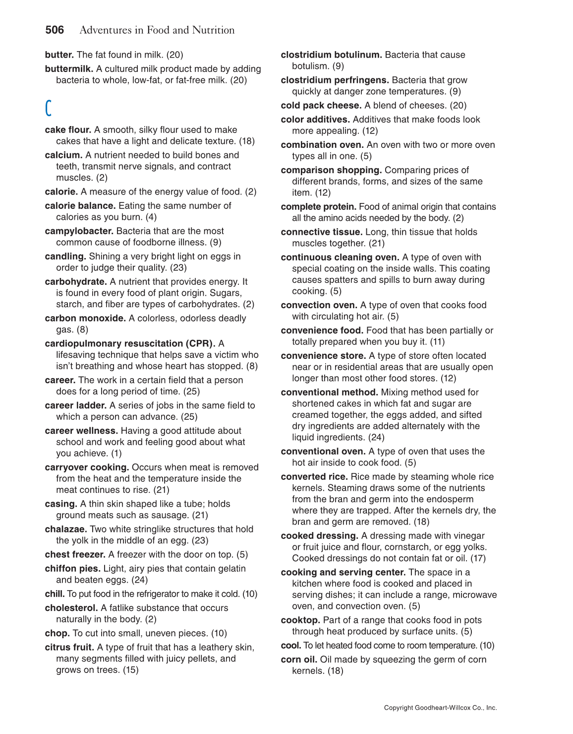 Adventures in Food and Nutrition!, 5th Edition page 506