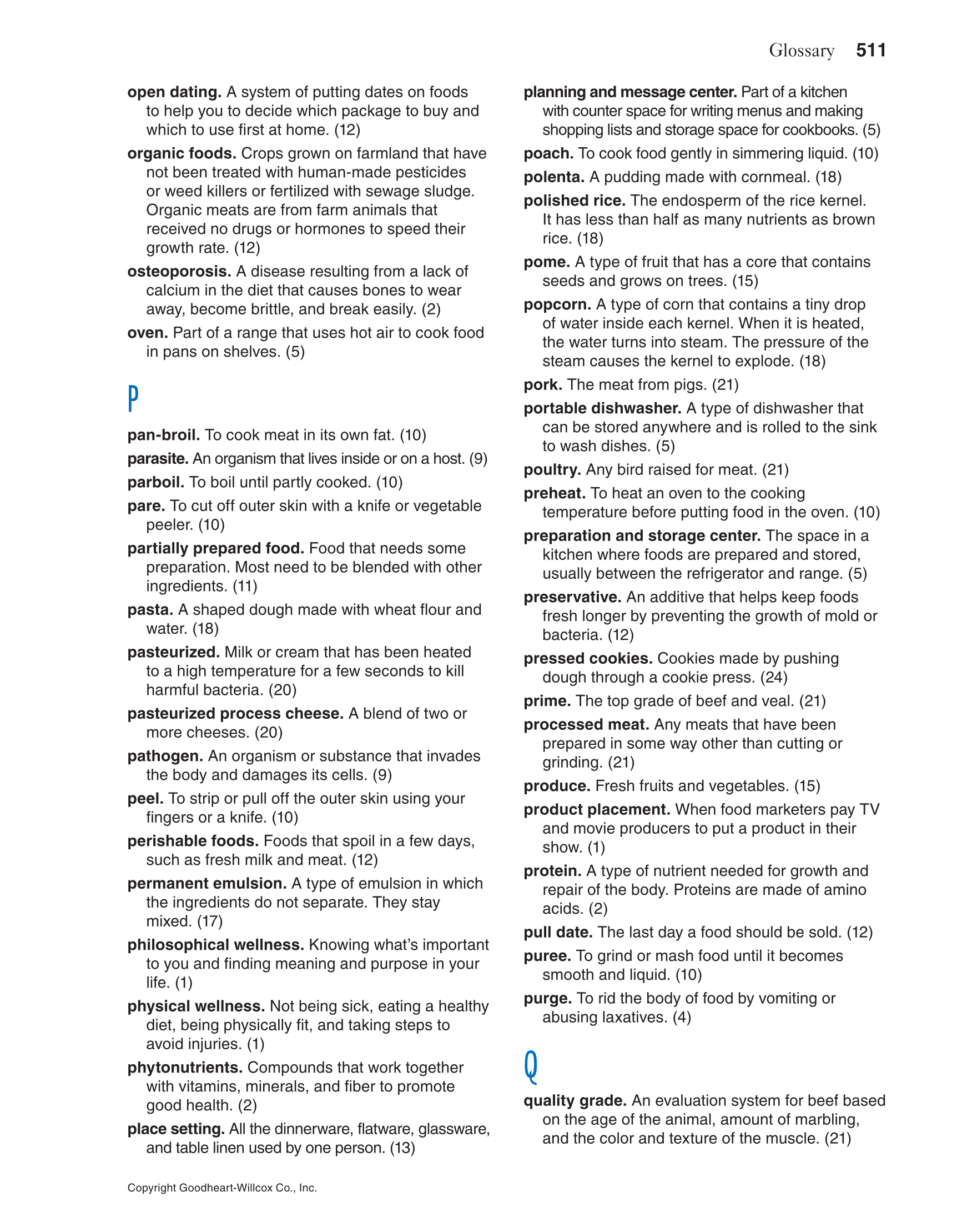 Adventures in Food and Nutrition!, 5th Edition page 511