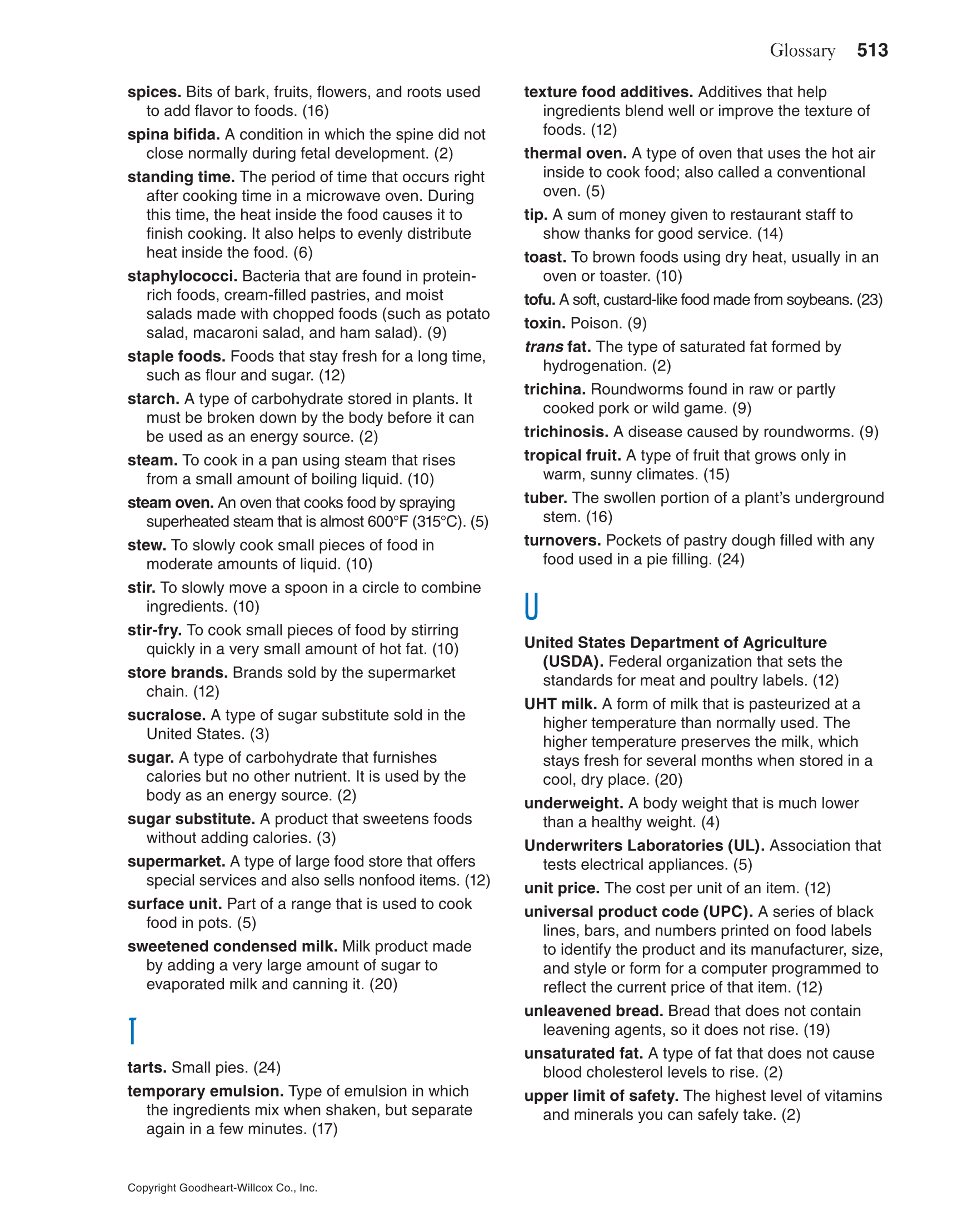 Adventures in Food and Nutrition!, 5th Edition page 513