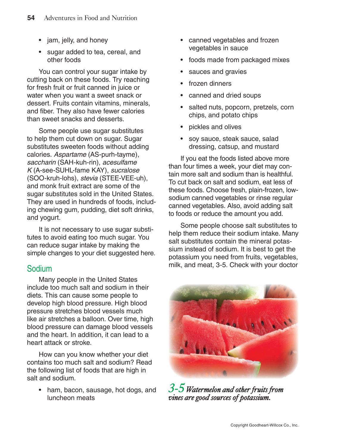 Adventures in Food and Nutrition!, 5th Edition page 54