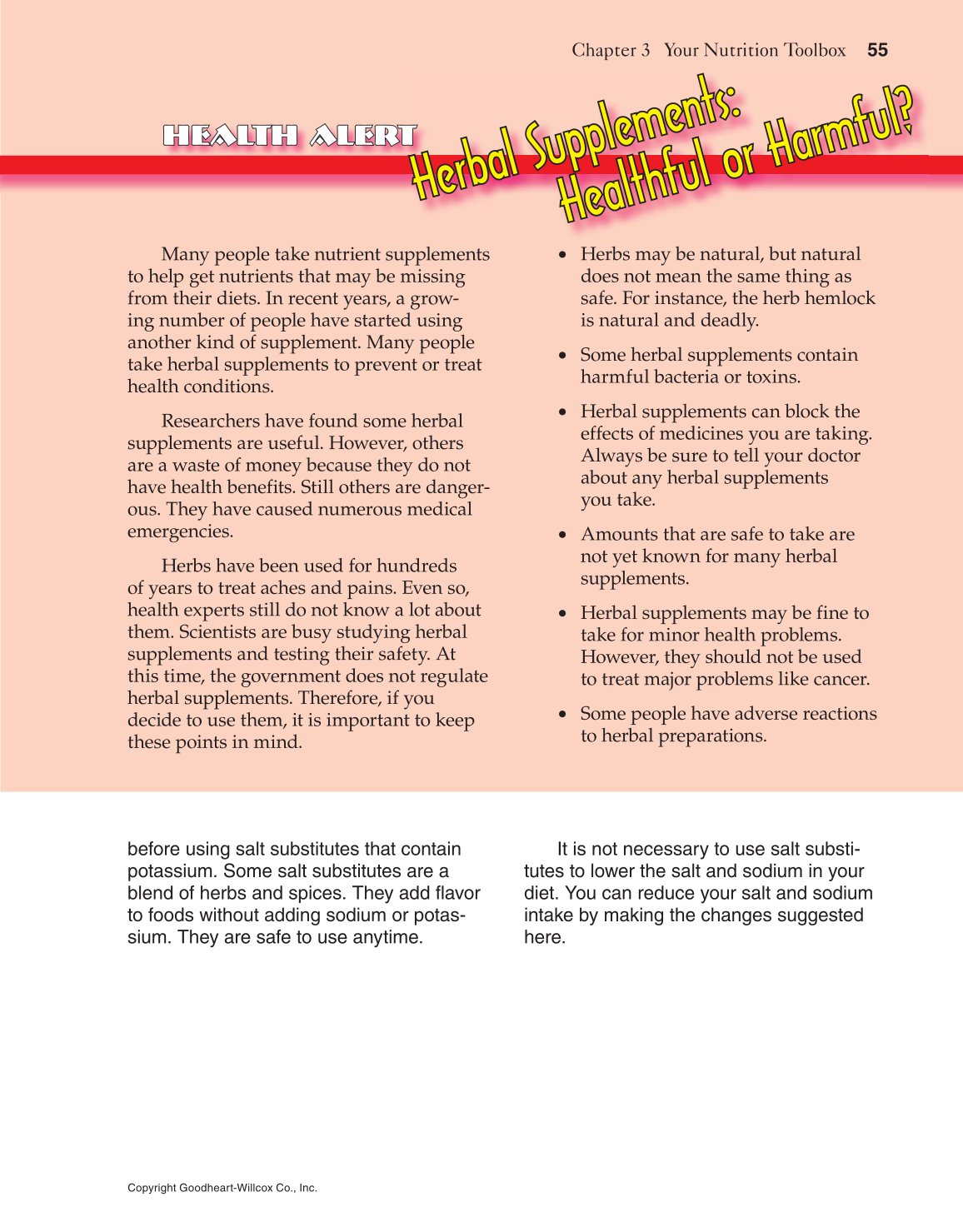 Adventures in Food and Nutrition!, 5th Edition page 55