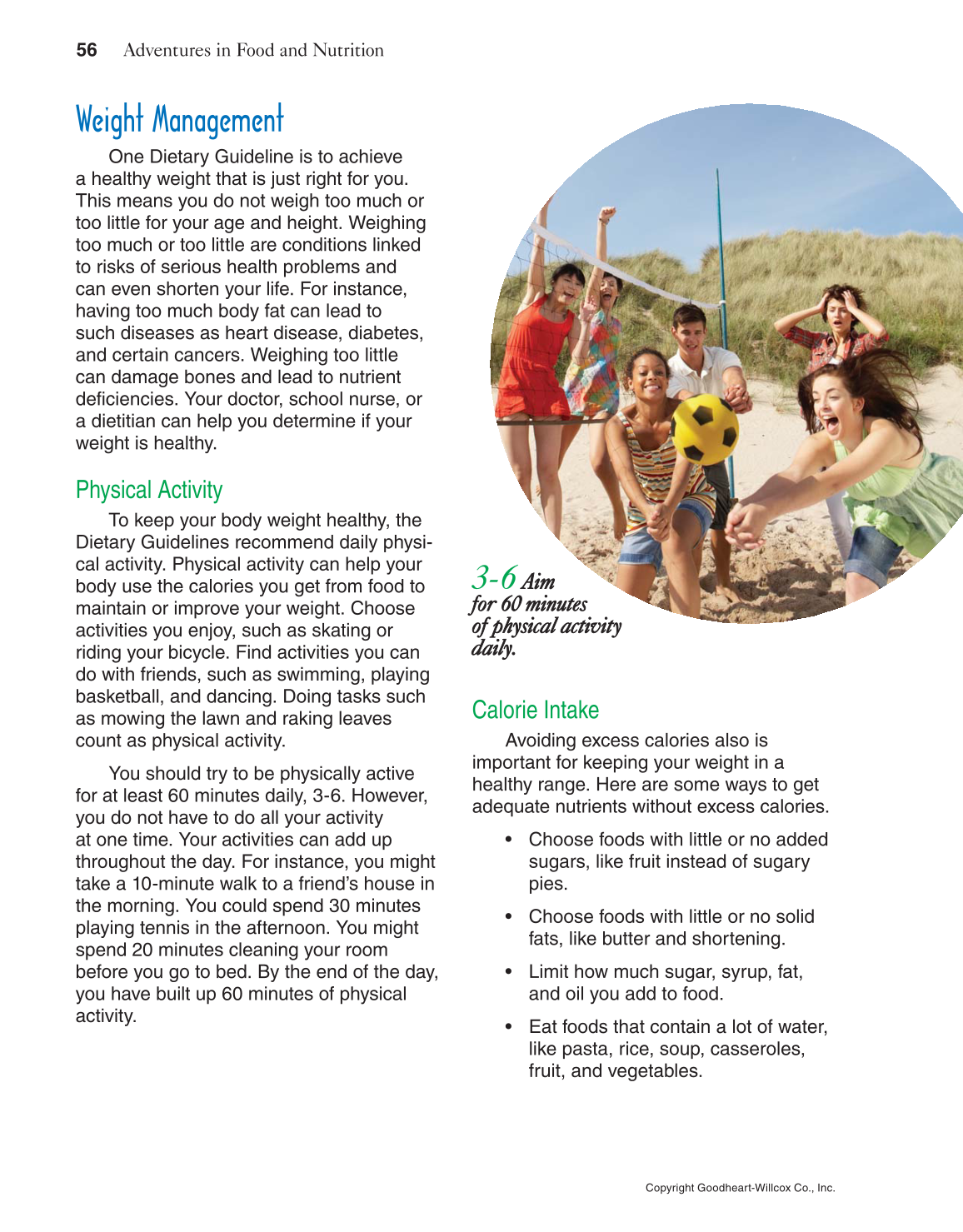 Adventures in Food and Nutrition!, 5th Edition page 56