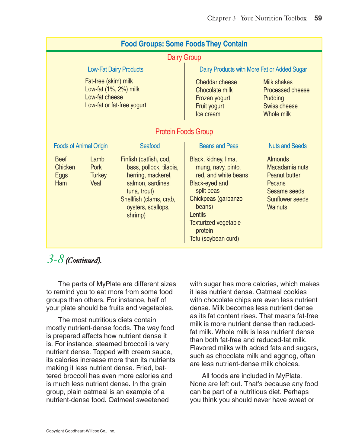 Adventures in Food and Nutrition!, 5th Edition page 59