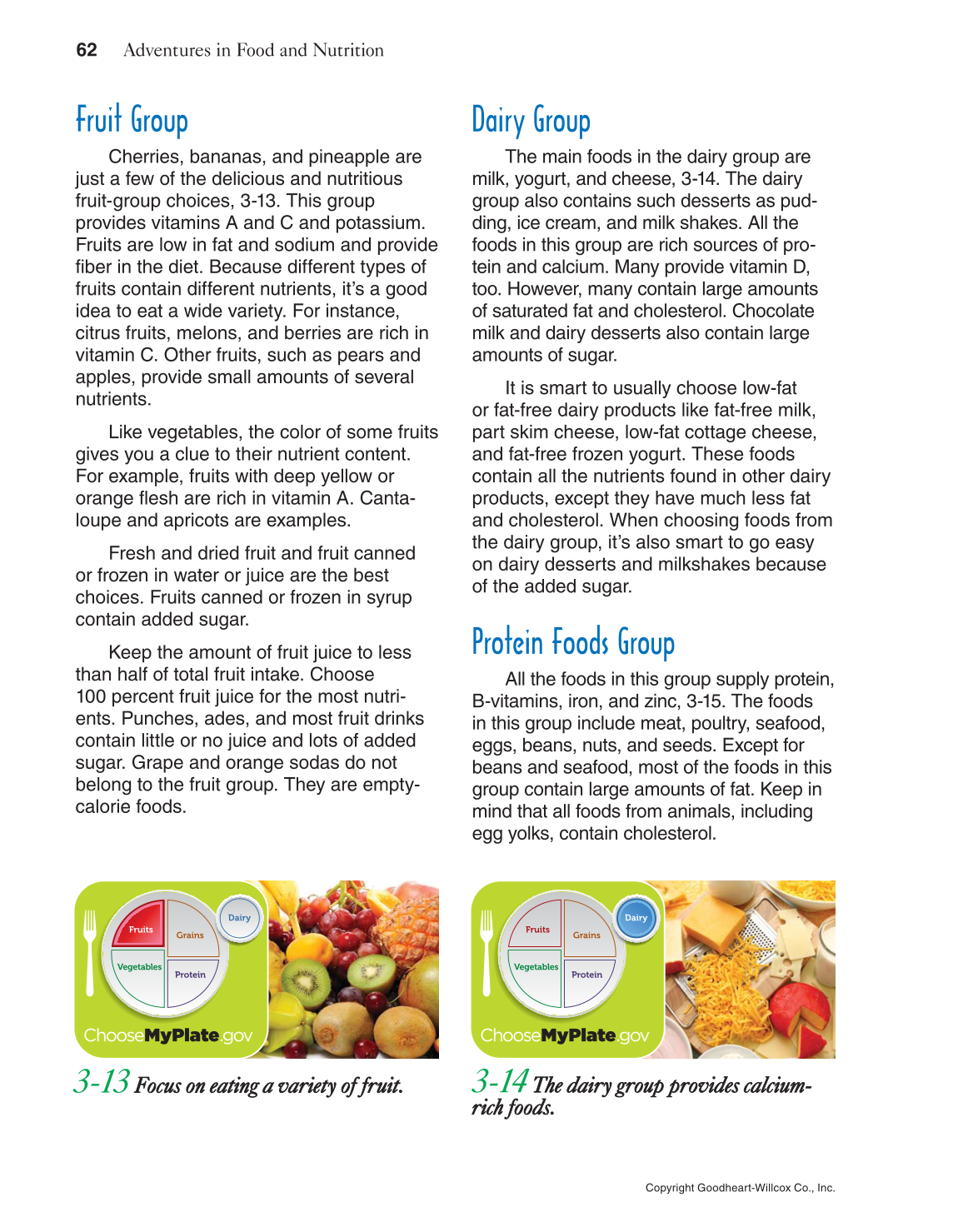 Adventures in Food and Nutrition!, 5th Edition page 62