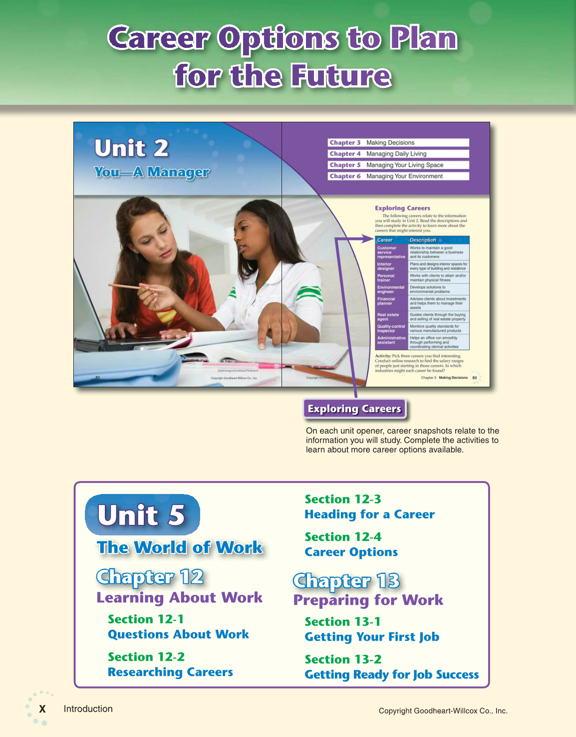 Exploring Life and Career: Introduction to Social Health, 7th Edition page X