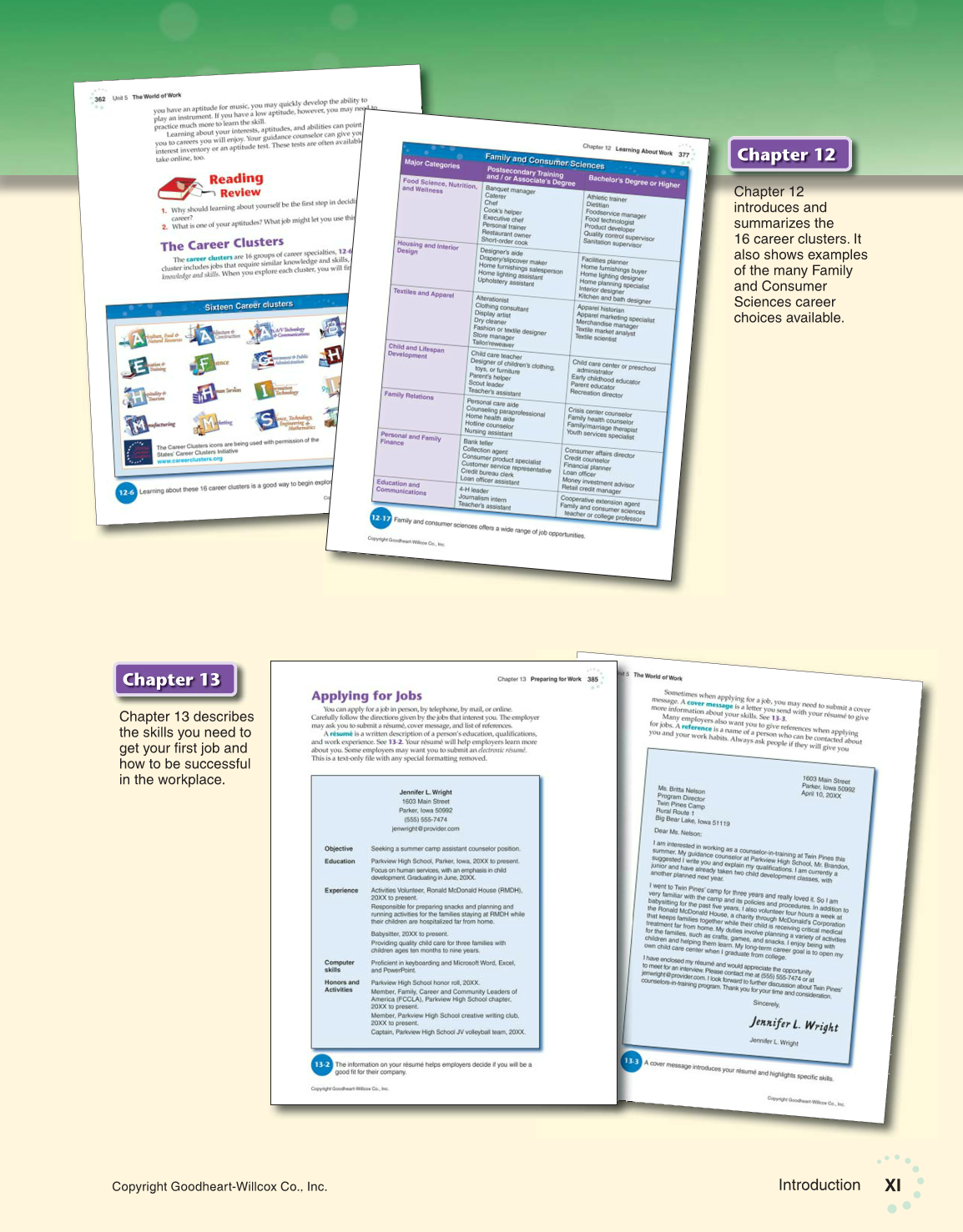Exploring Life and Career: Introduction to Social Health, 7th Edition page XI
