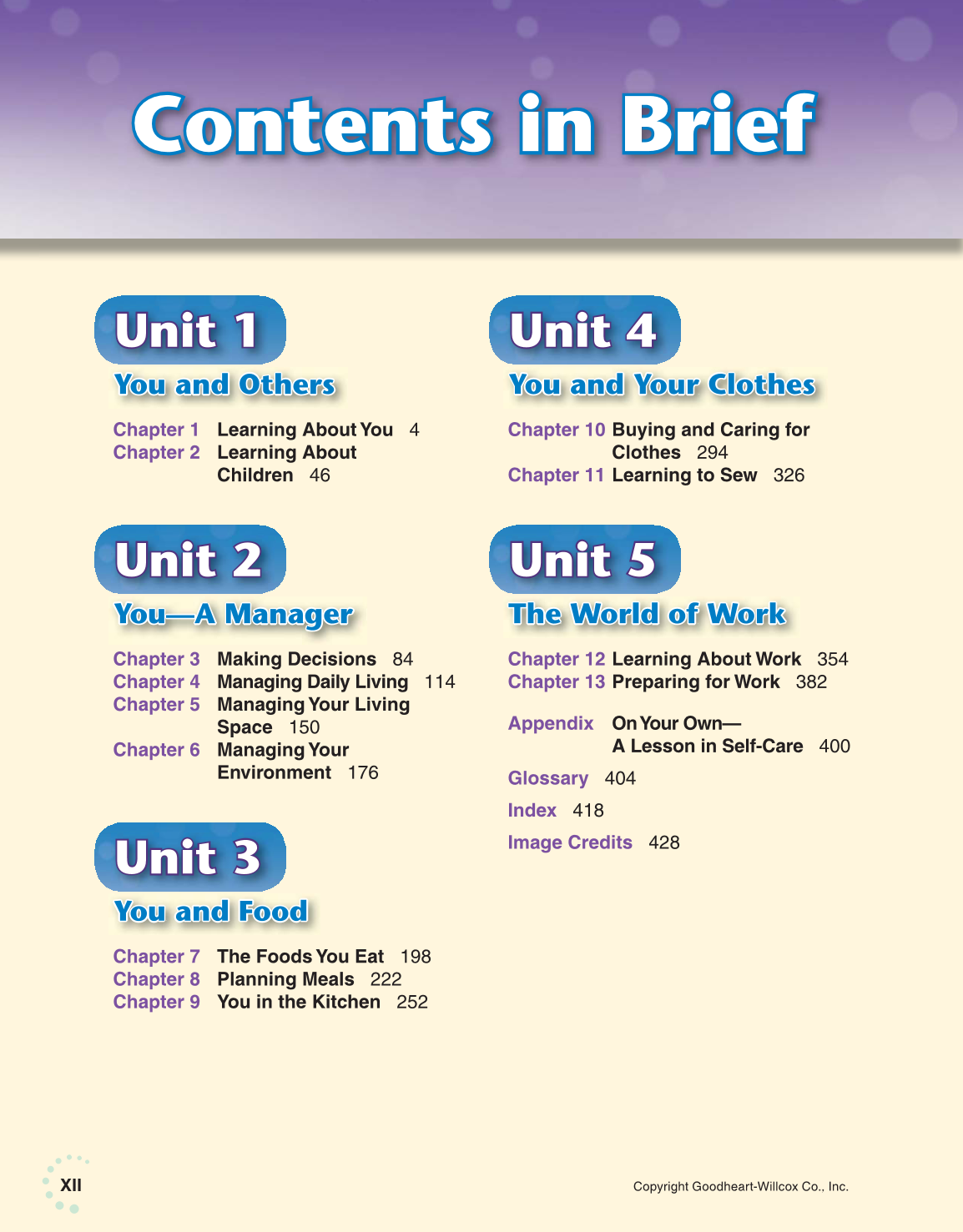 Exploring Life and Career: Introduction to Social Health, 7th Edition page XII