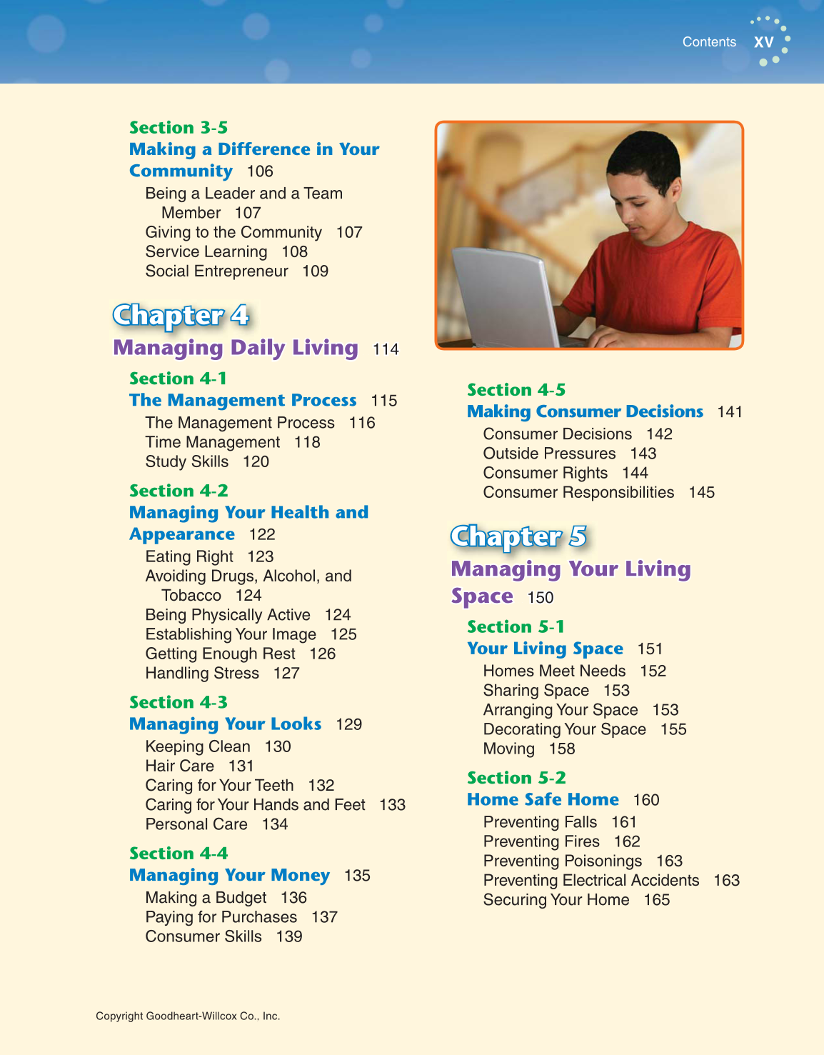 Exploring Life and Career: Introduction to Social Health, 7th Edition page XV