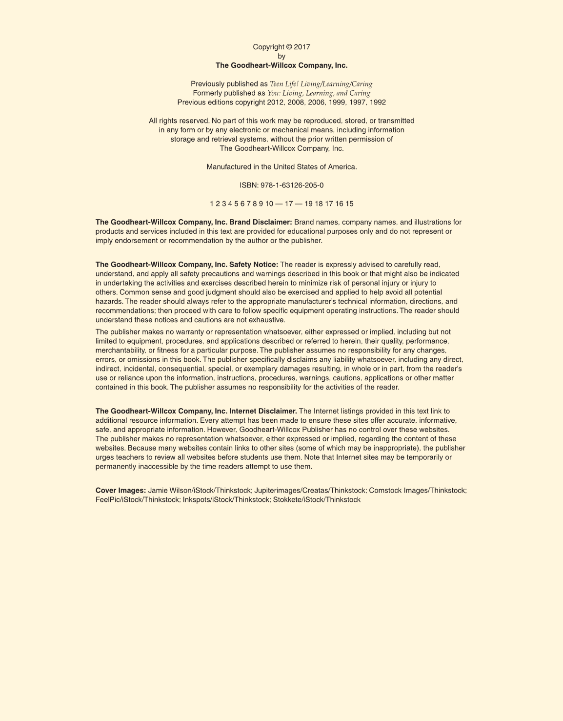 Exploring Life and Career: Introduction to Social Health, 7th Edition page II