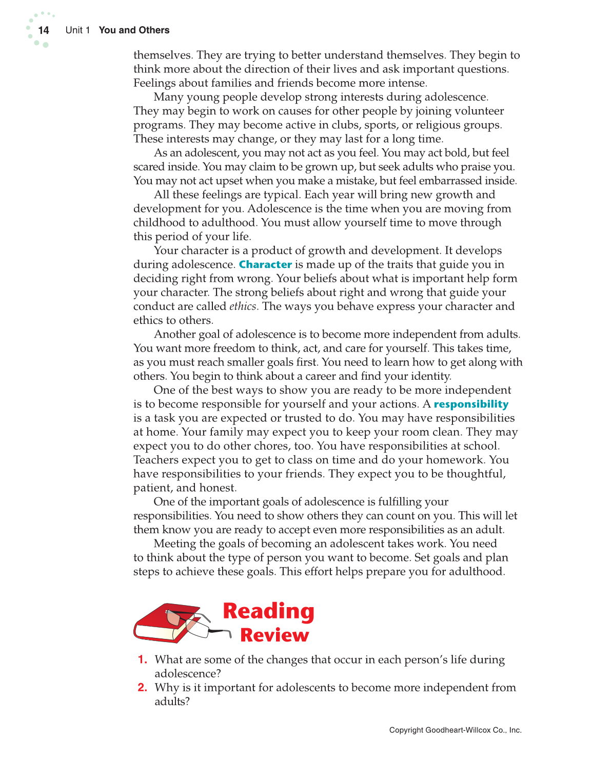 Exploring Life and Career: Introduction to Social Health, 7th Edition page 14