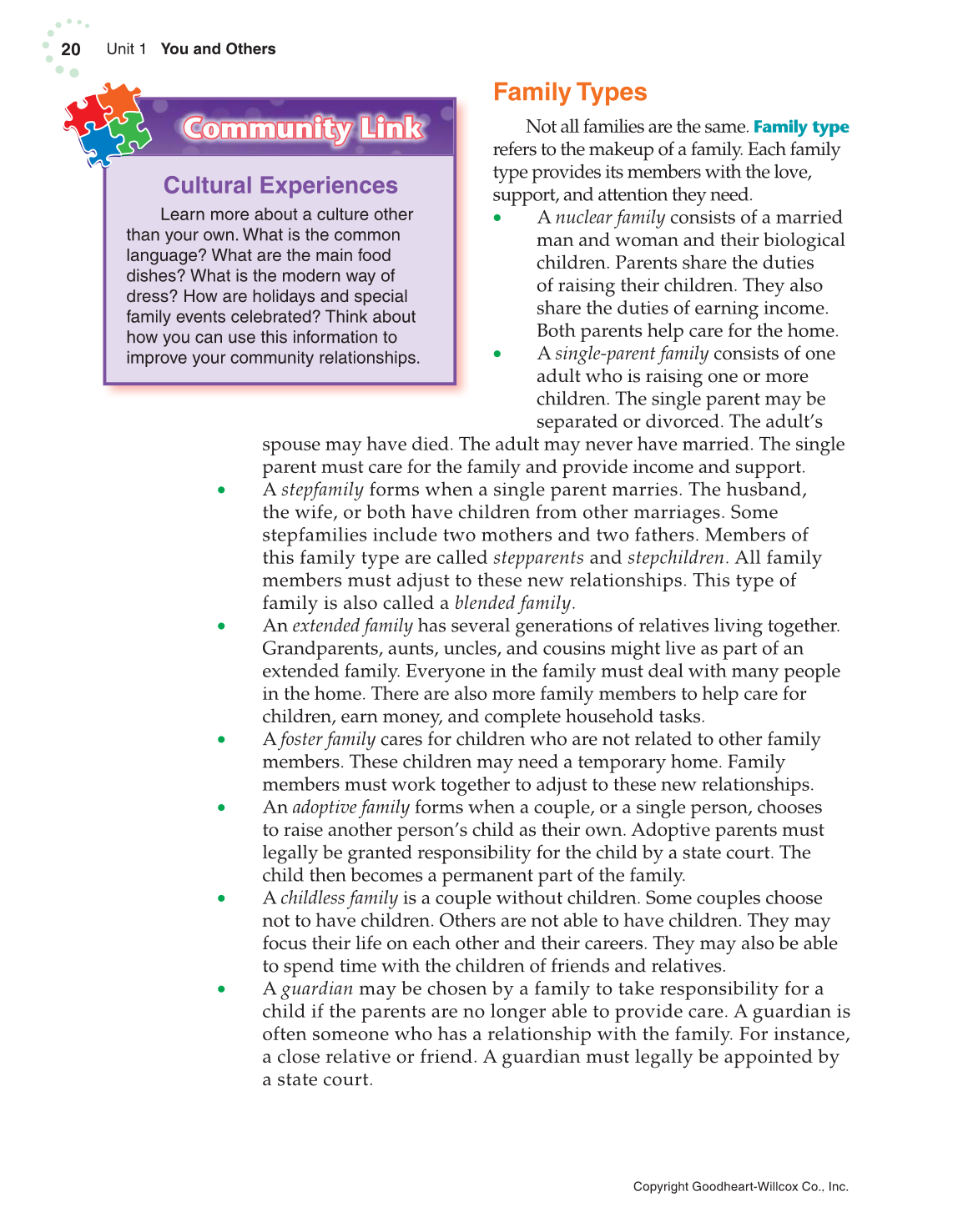 Exploring Life and Career: Introduction to Social Health, 7th Edition page 20