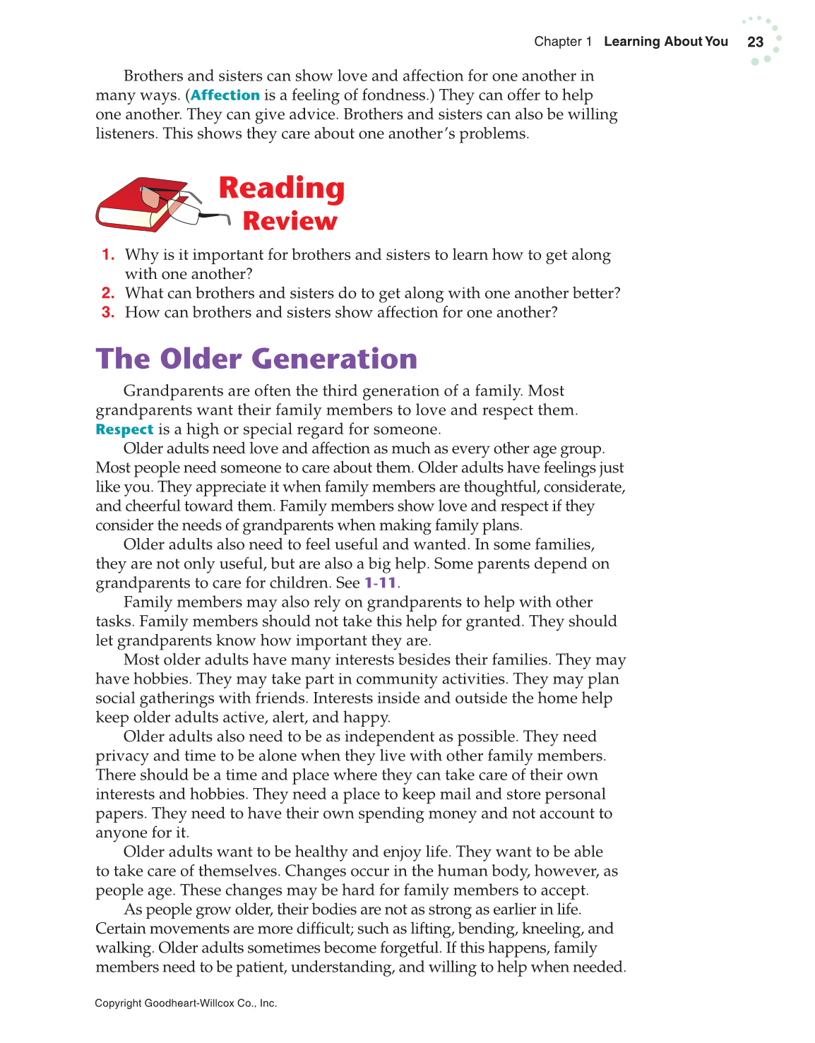 Exploring Life and Career: Introduction to Social Health, 7th Edition page 23