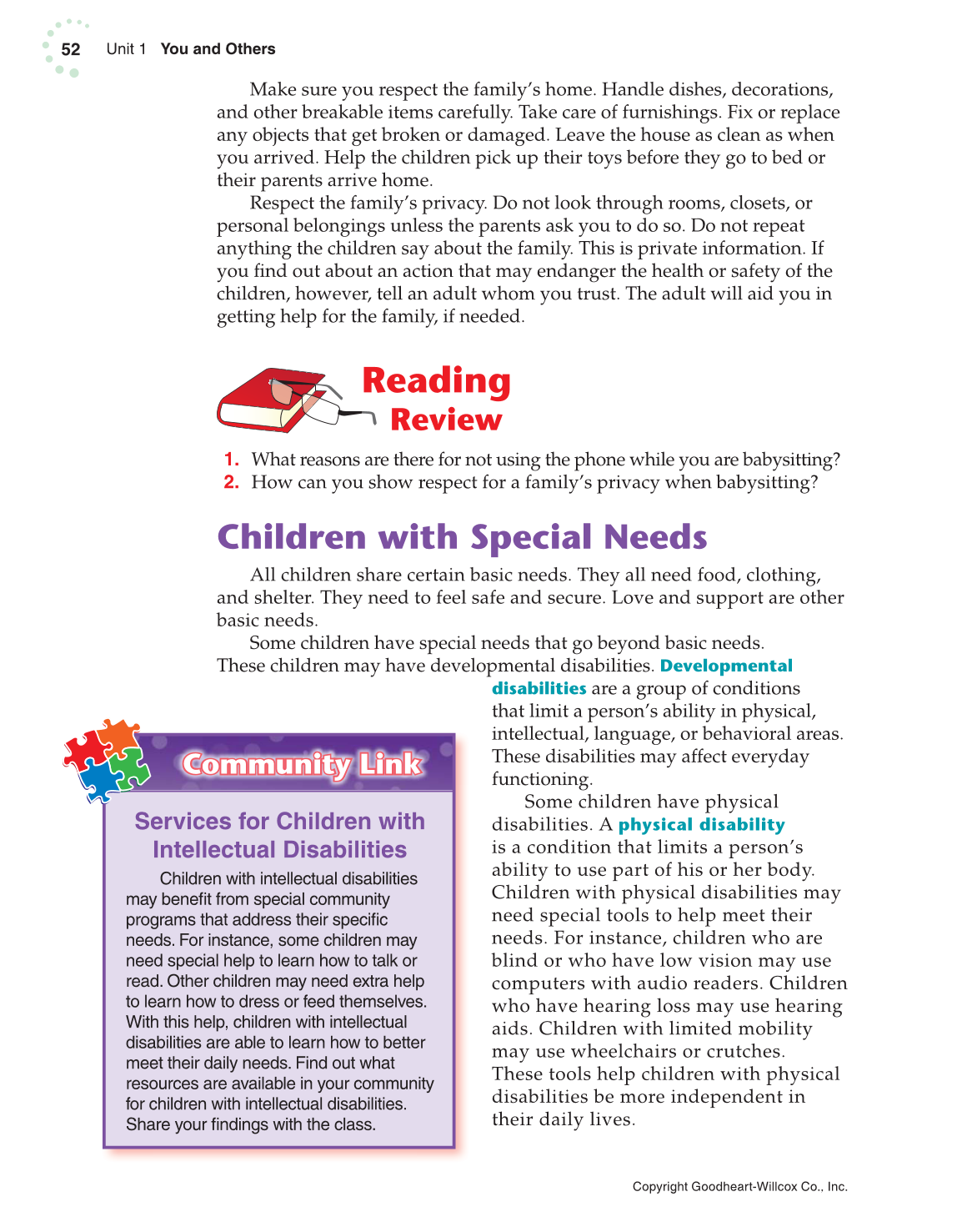 Exploring Life and Career: Introduction to Social Health, 7th Edition page 52
