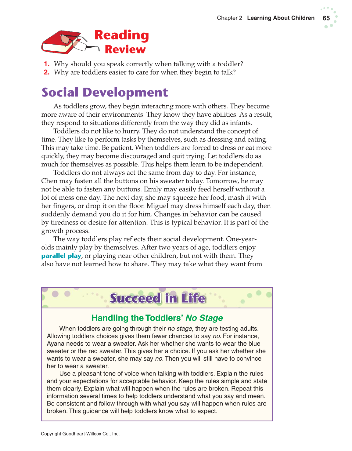 Exploring Life and Career: Introduction to Social Health, 7th Edition page 65