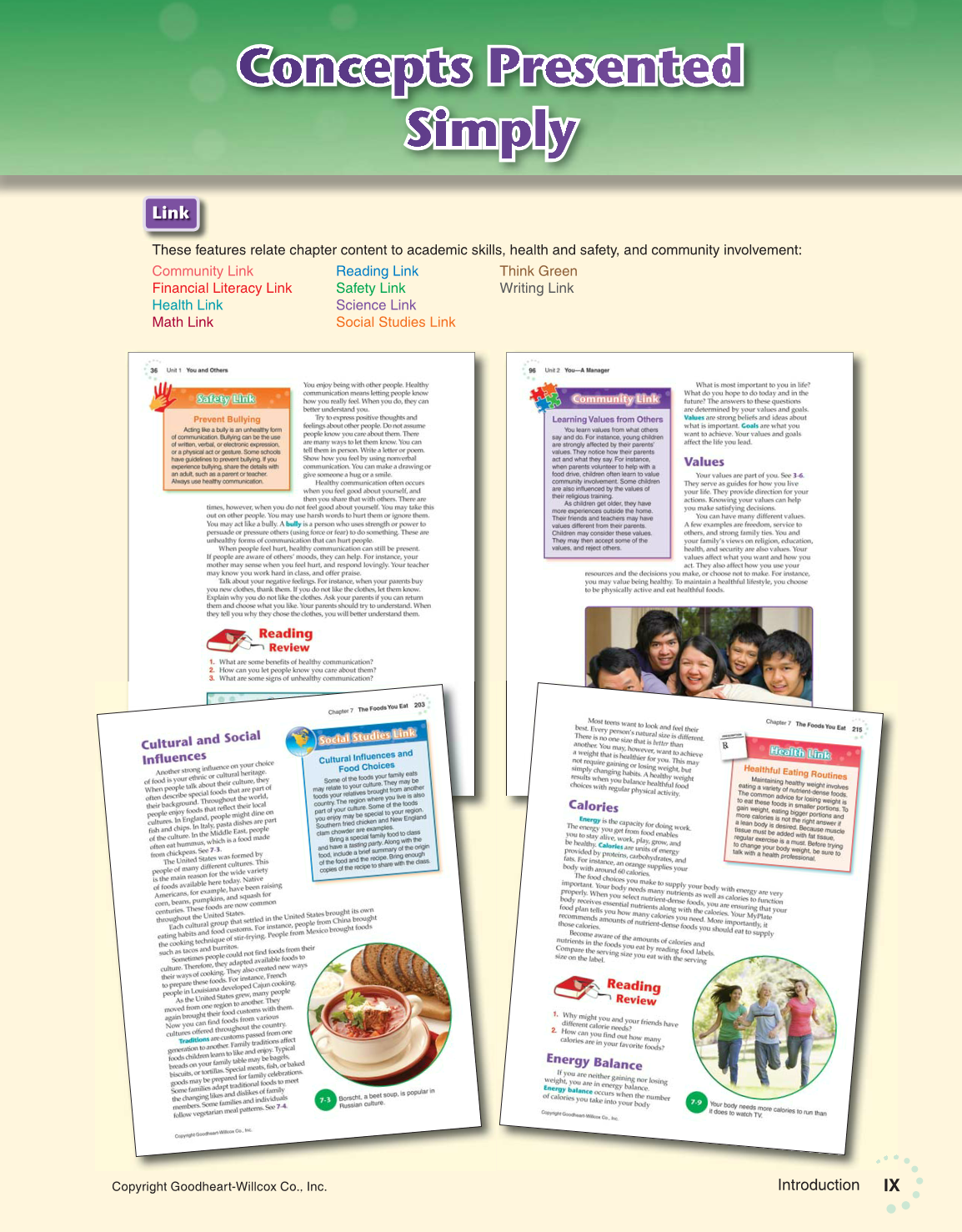 Exploring Life and Career: Introduction to Social Health, 7th Edition page IX