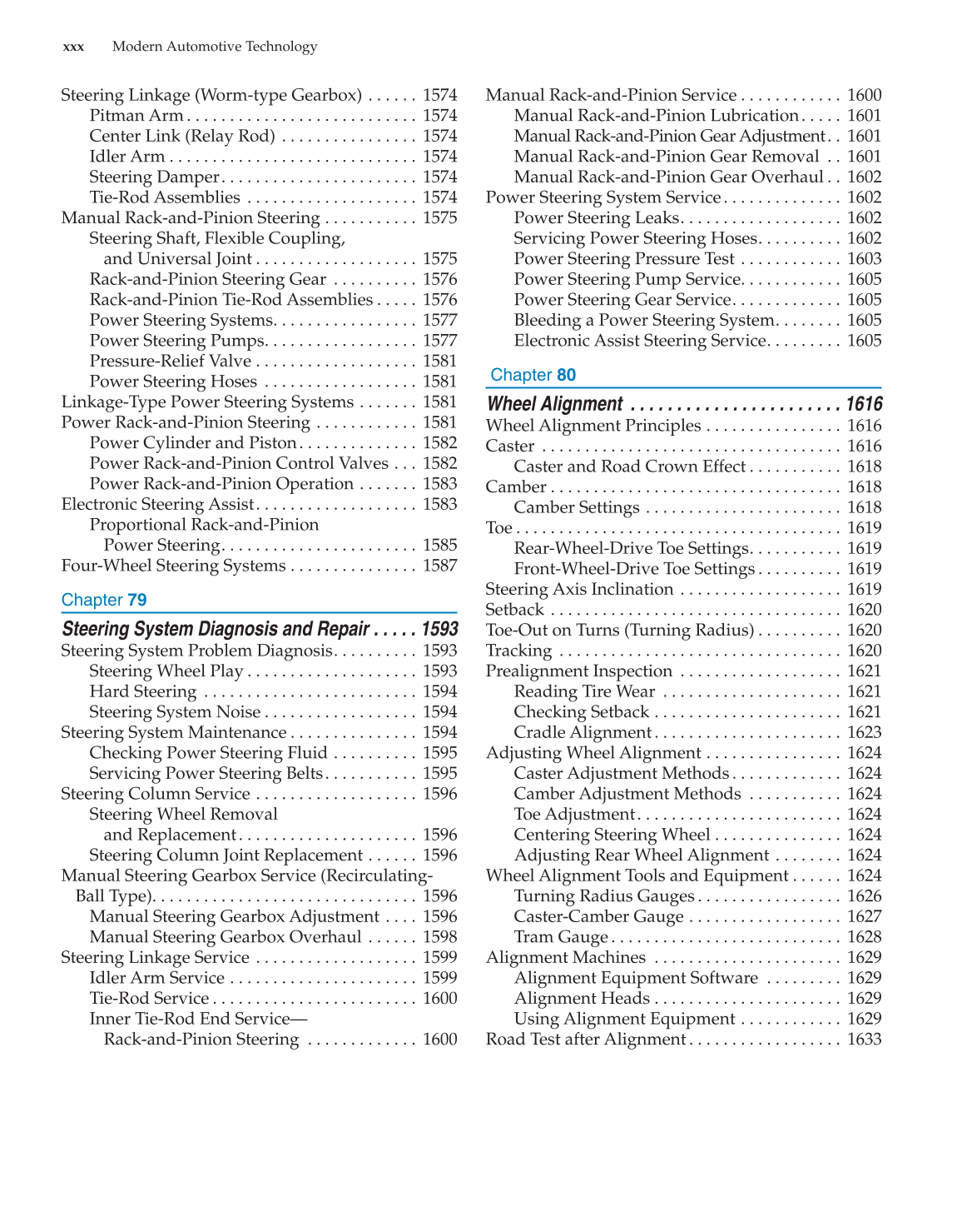Modern Automotive Technology, 8th Edition page xxx