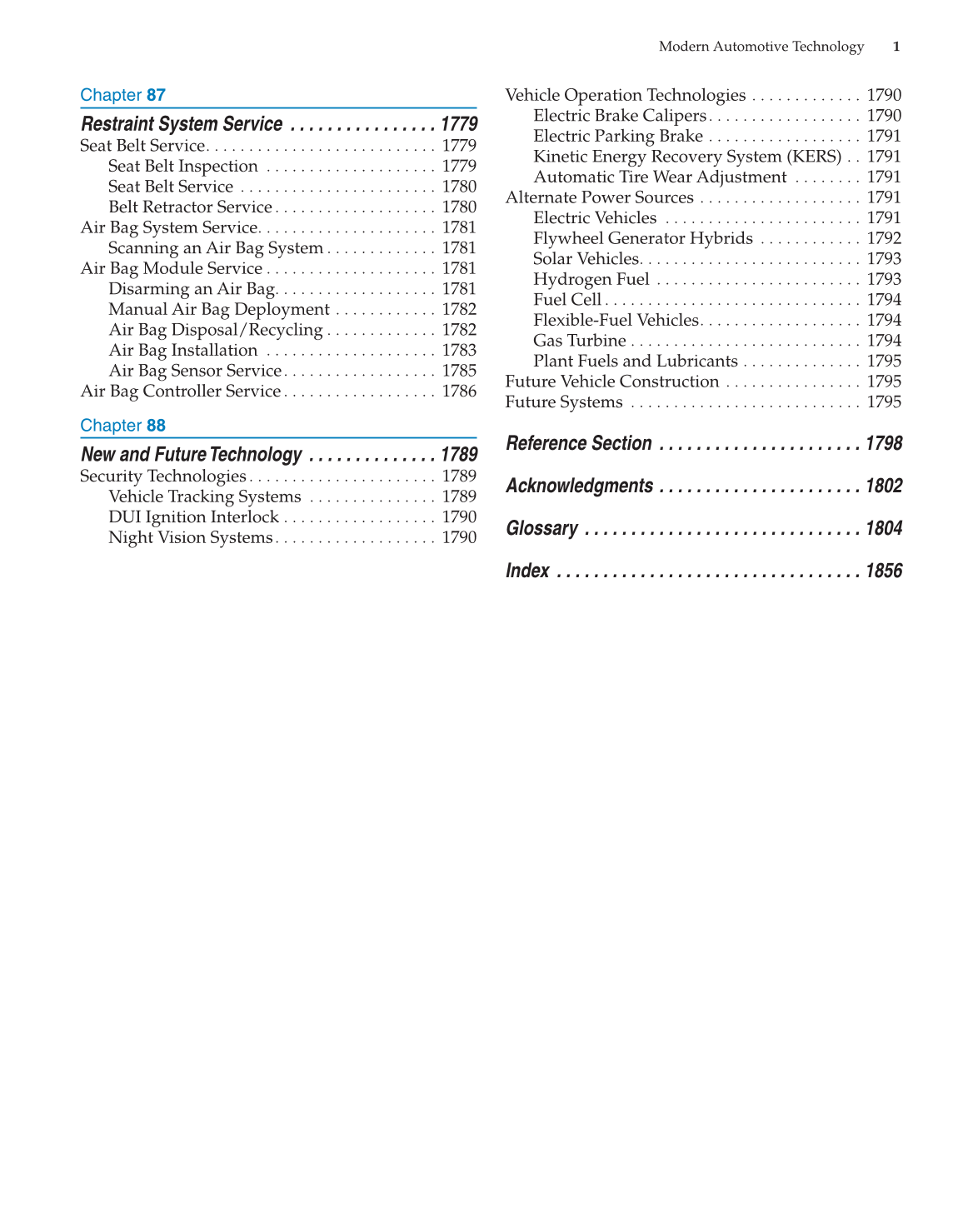 Modern Automotive Technology, 8th Edition page 1
