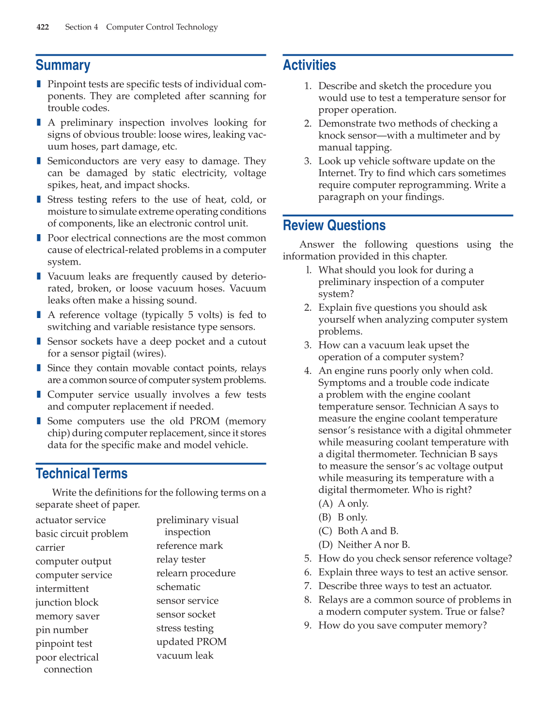 Modern Automotive Technology, 8th Edition page 422
